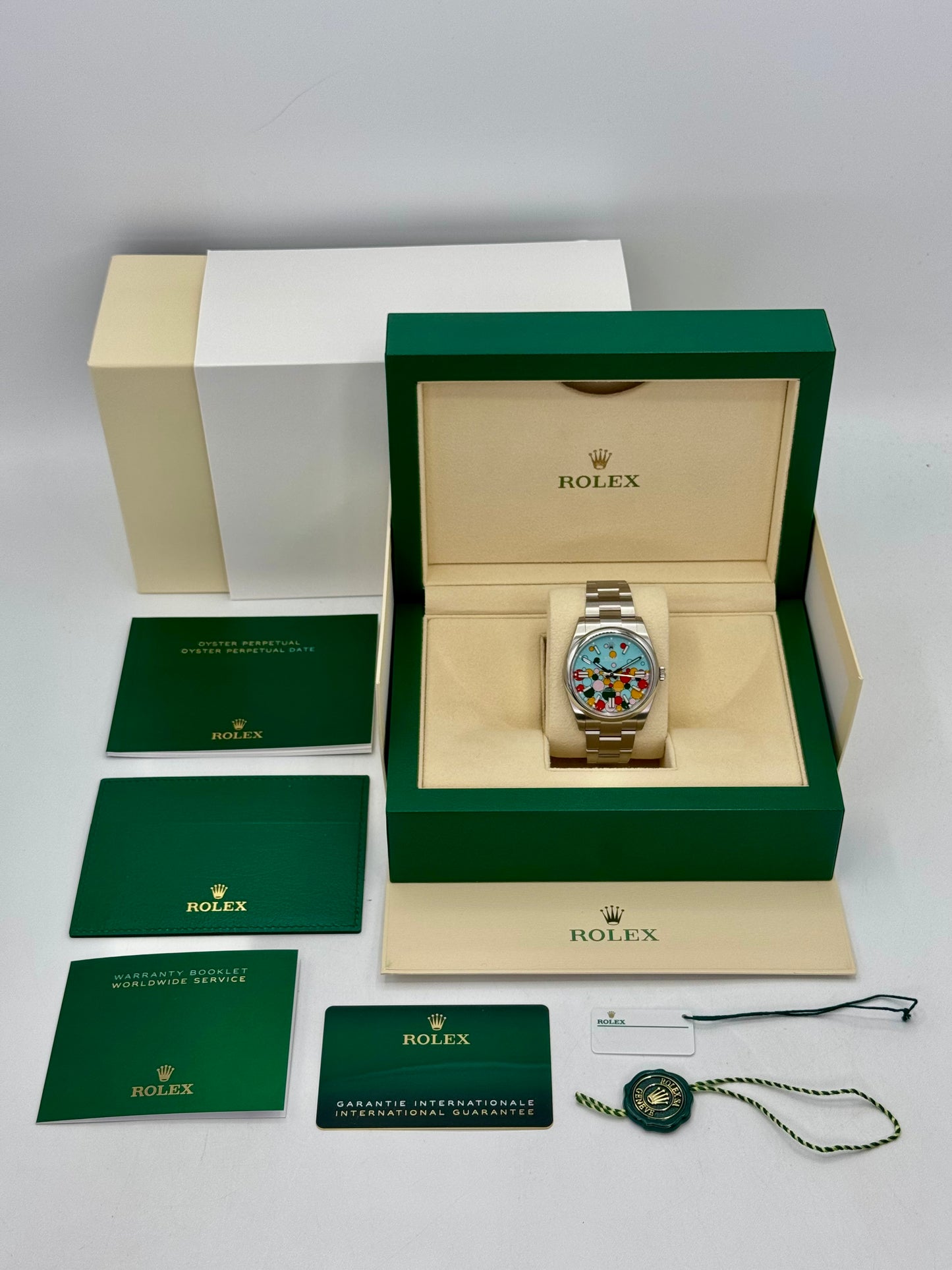 NEW 2024 Rolex Oyster Perpetual 41mm 124300 Celebration Dial