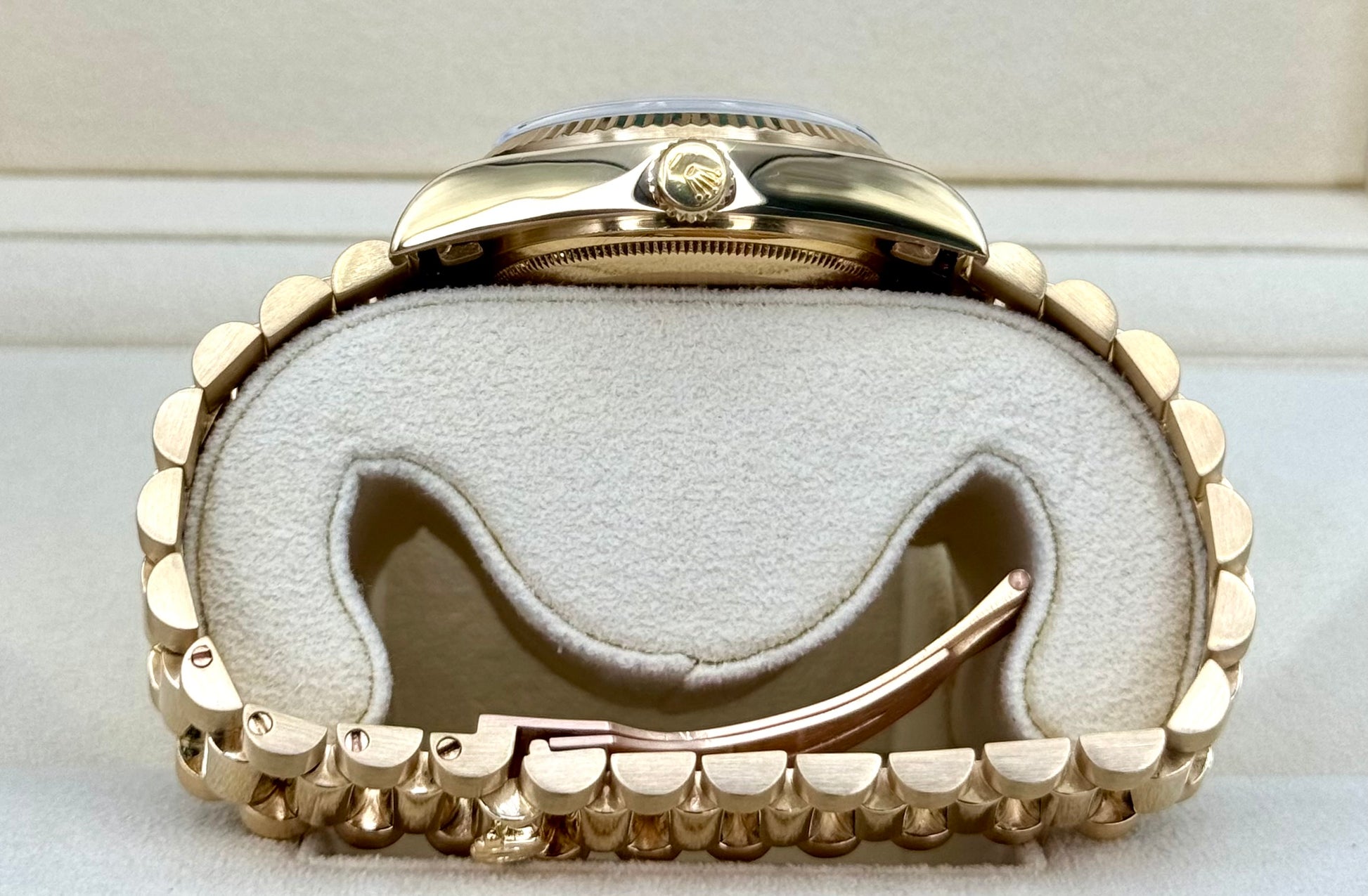 1981 Rolex Day-Date 36mm 18038 Presidential Black Dial - MyWatchLLC