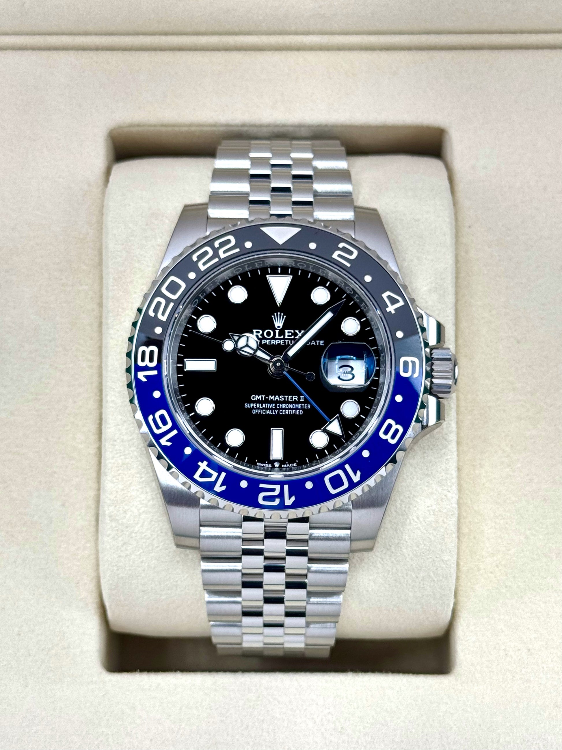 NEW 2025 Rolex GMT-Master II "Batgirl" 40mm 126710BLNR Jubilee - MyWatchLLC