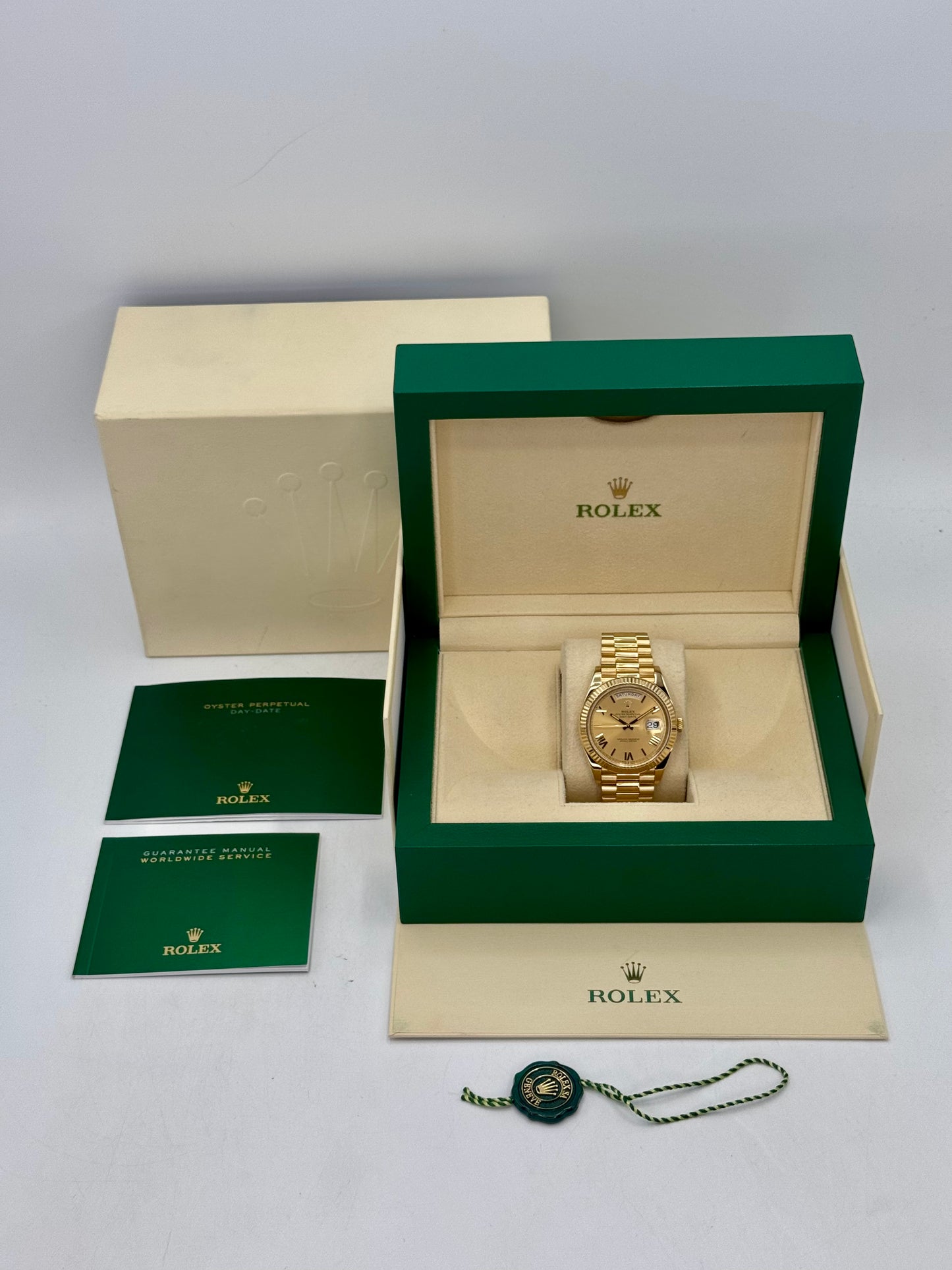 2021 Rolex Day-Date 40mm 228238 Presidential Champagne Dial