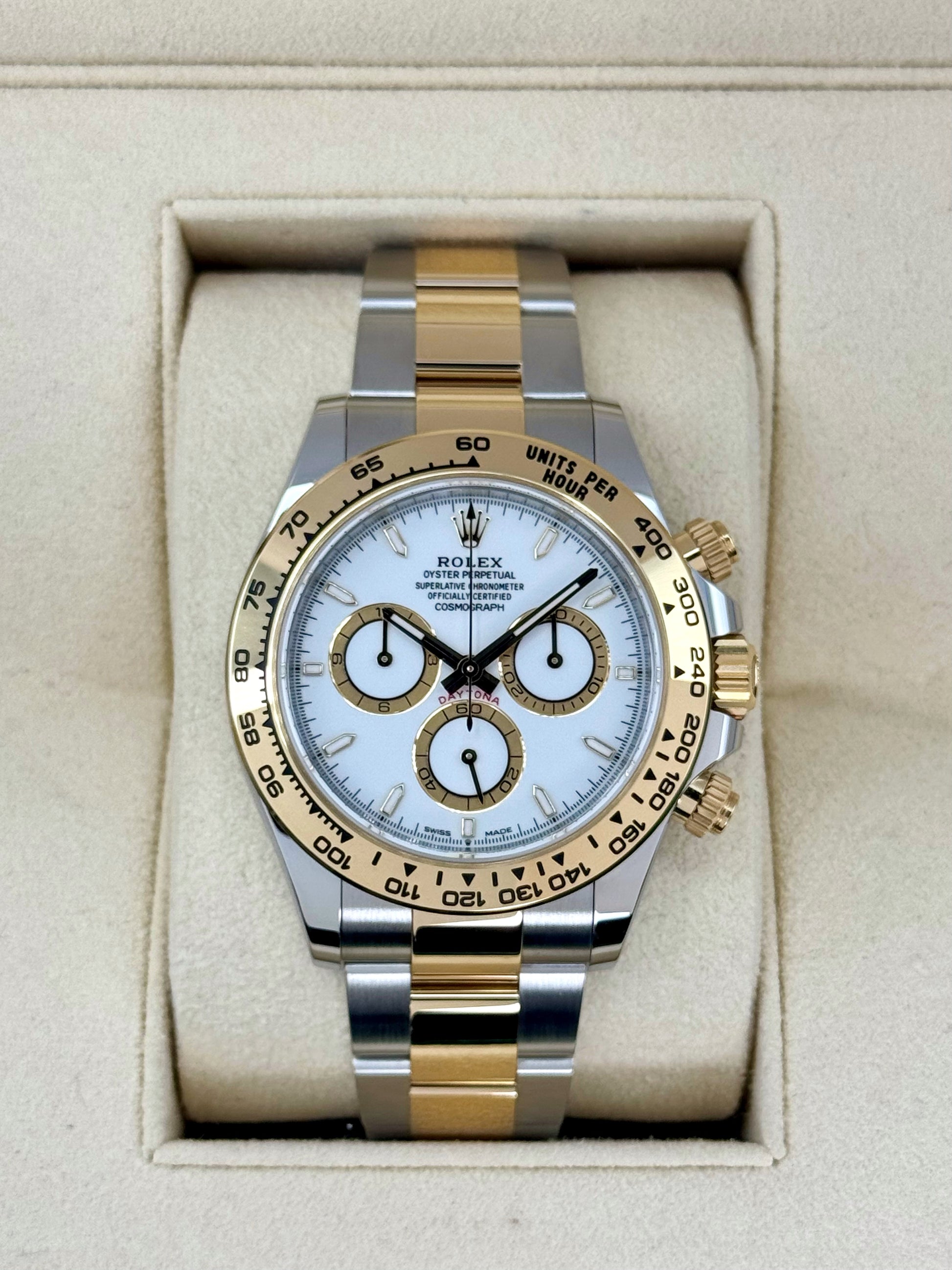 NEW 2025 Rolex Daytona 40mm 126503 Two-Tone White Dial - MyWatchLLC