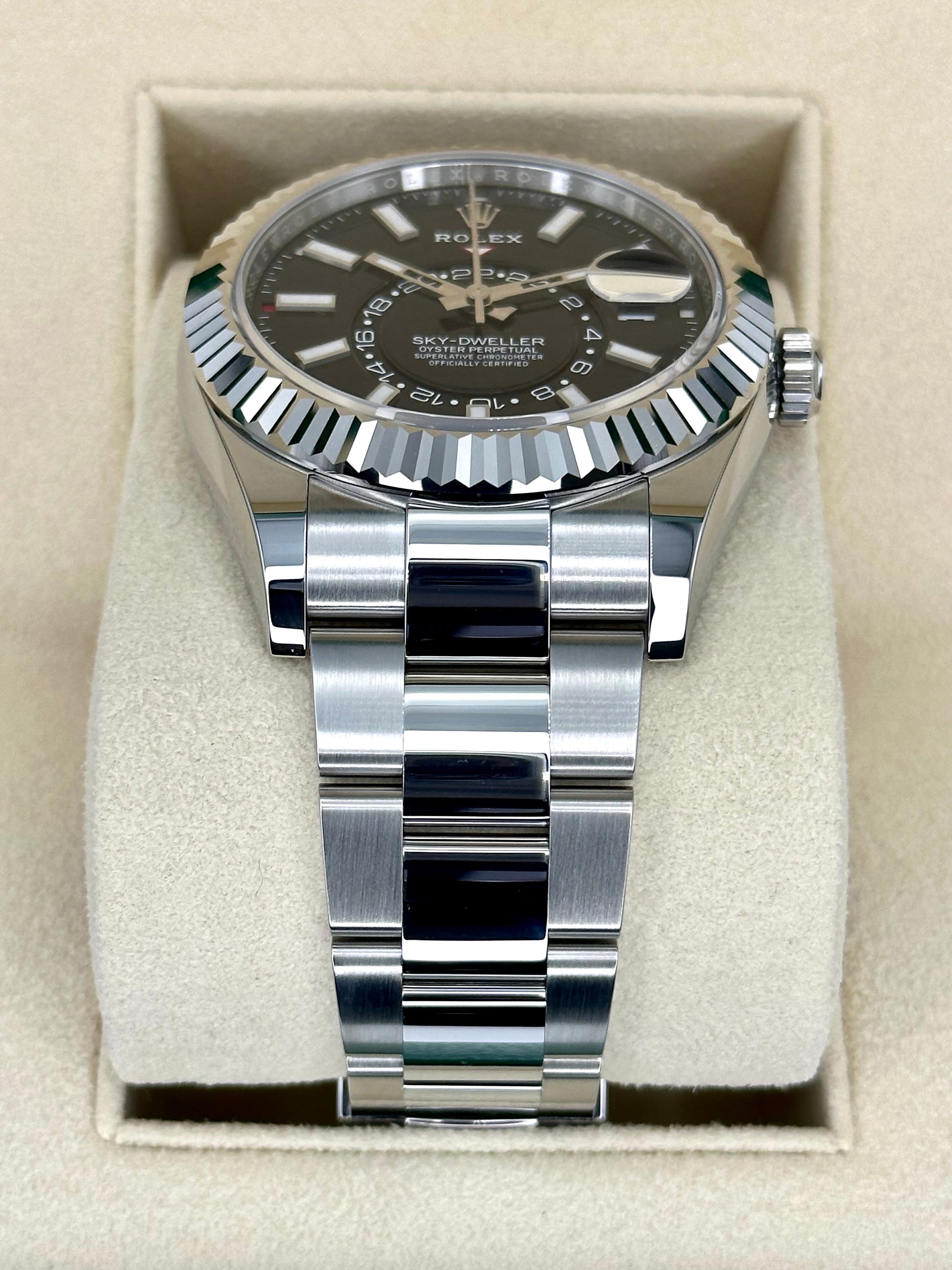 NEW 2024 Rolex Sky-Dweller 42mm Stainless Steel Oyster Black Dial - MyWatchLLC