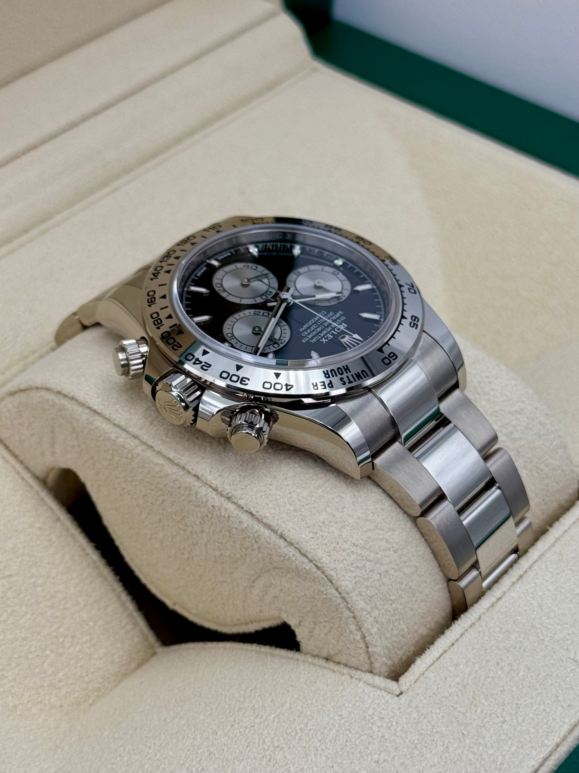 NEW 2024 Rolex Daytona 40mm 126509 White Gold Black Dial - MyWatchLLC