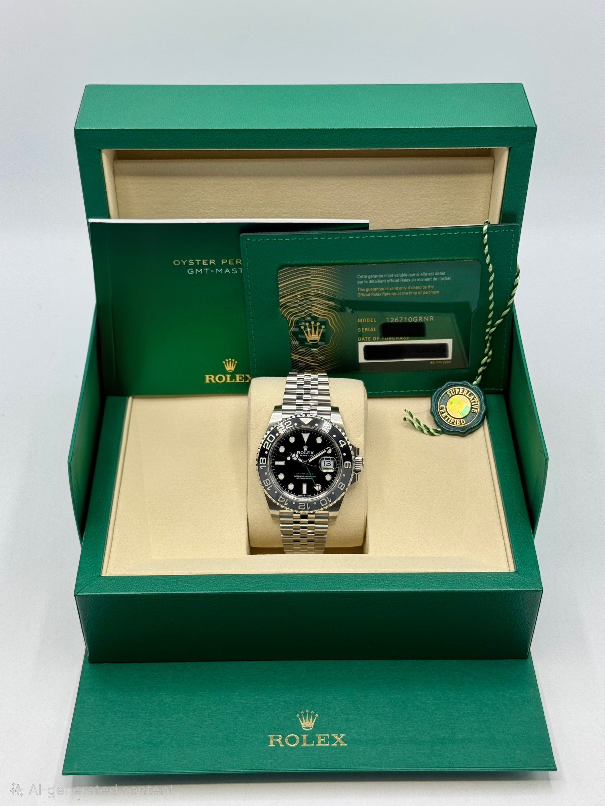 NEW 2025 Rolex GMT-Master II "Bruce Wayne" 40mm 126710GRNR Jubilee - MyWatchLLC