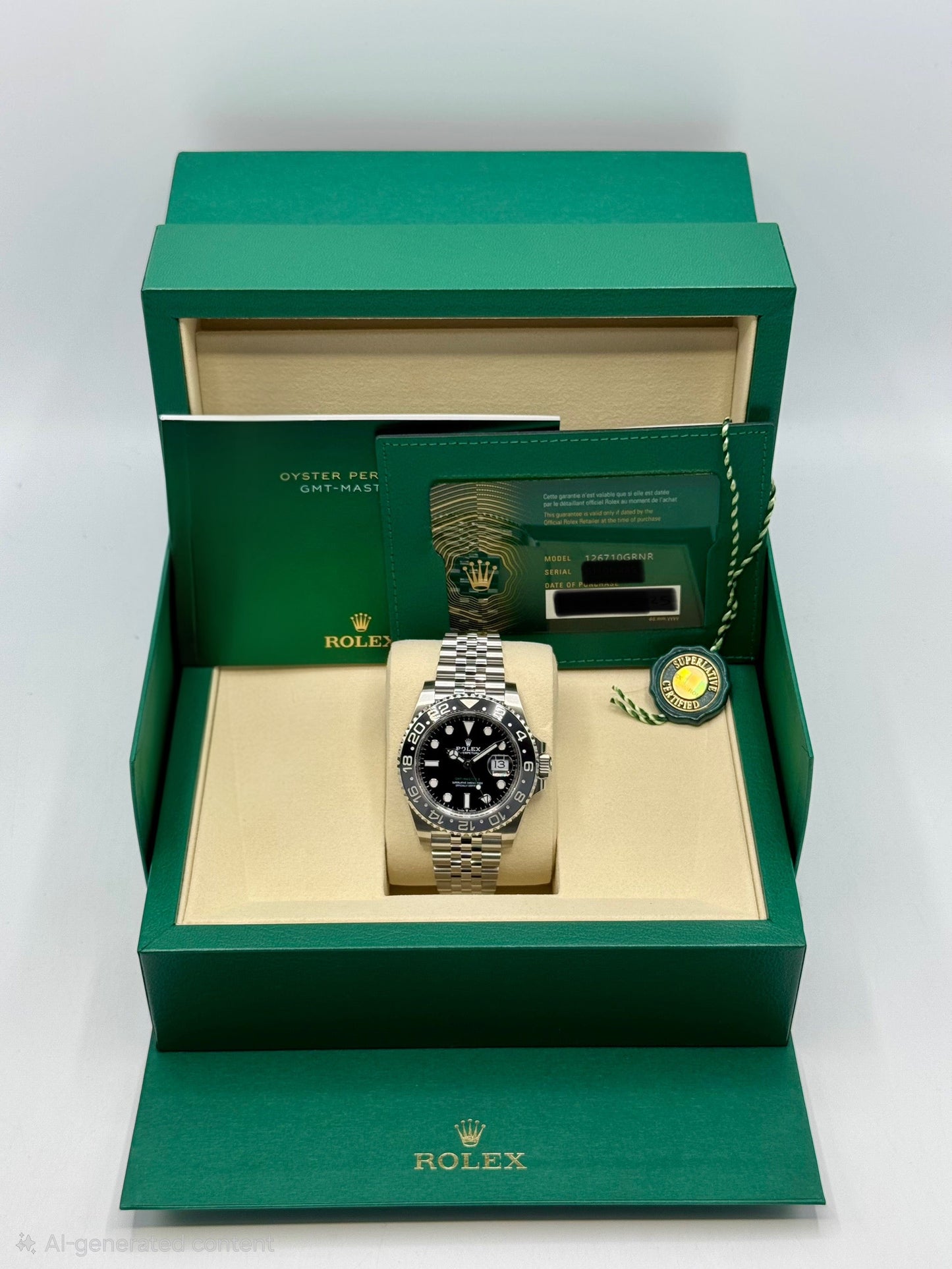 NEW 2025 Rolex GMT-Master II "Bruce Wayne" 40mm 126710GRNR Jubilee - MyWatchLLC