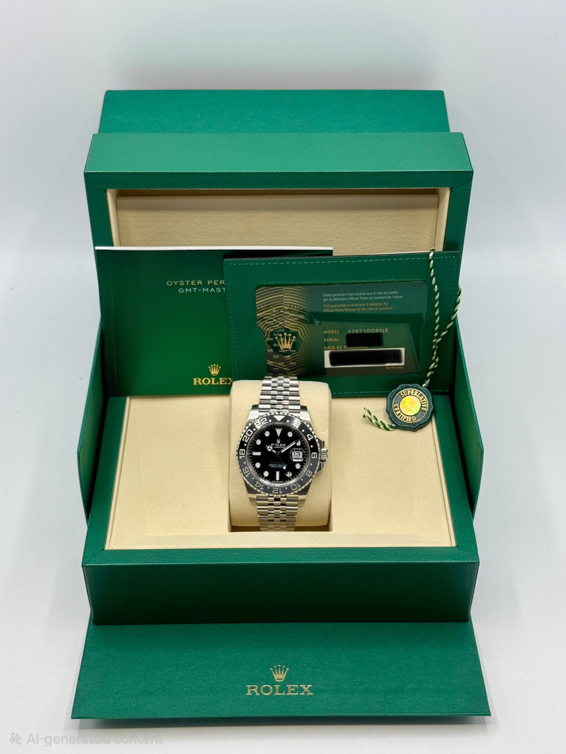 NEW 2025 Rolex GMT-Master II "Bruce Wayne" 40mm 126710GRNR Jubilee - MyWatchLLC