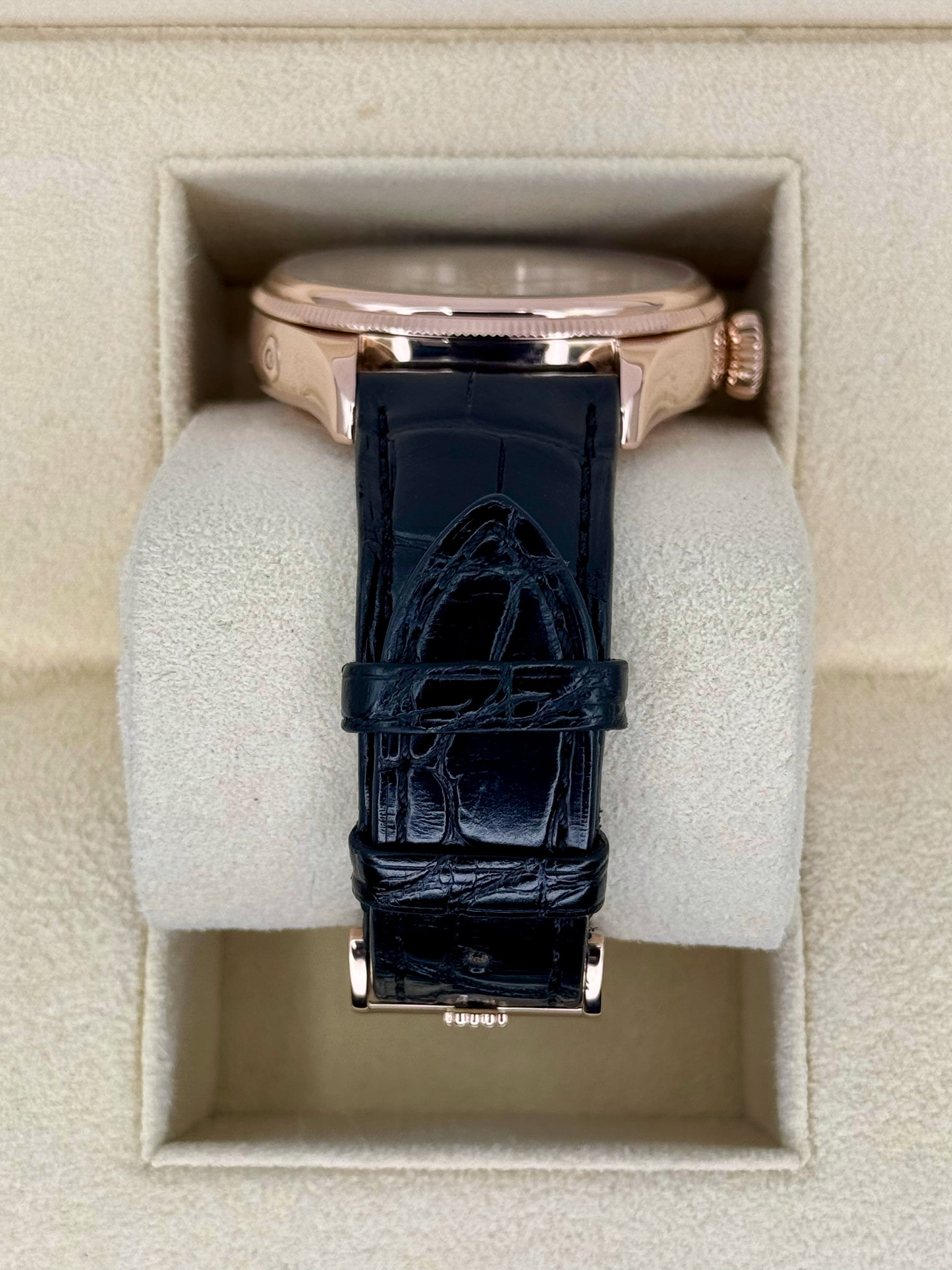 2018 Rolex Cellini Moonphase 39mm 50535 Rose Gold White Dial - MyWatchLLC