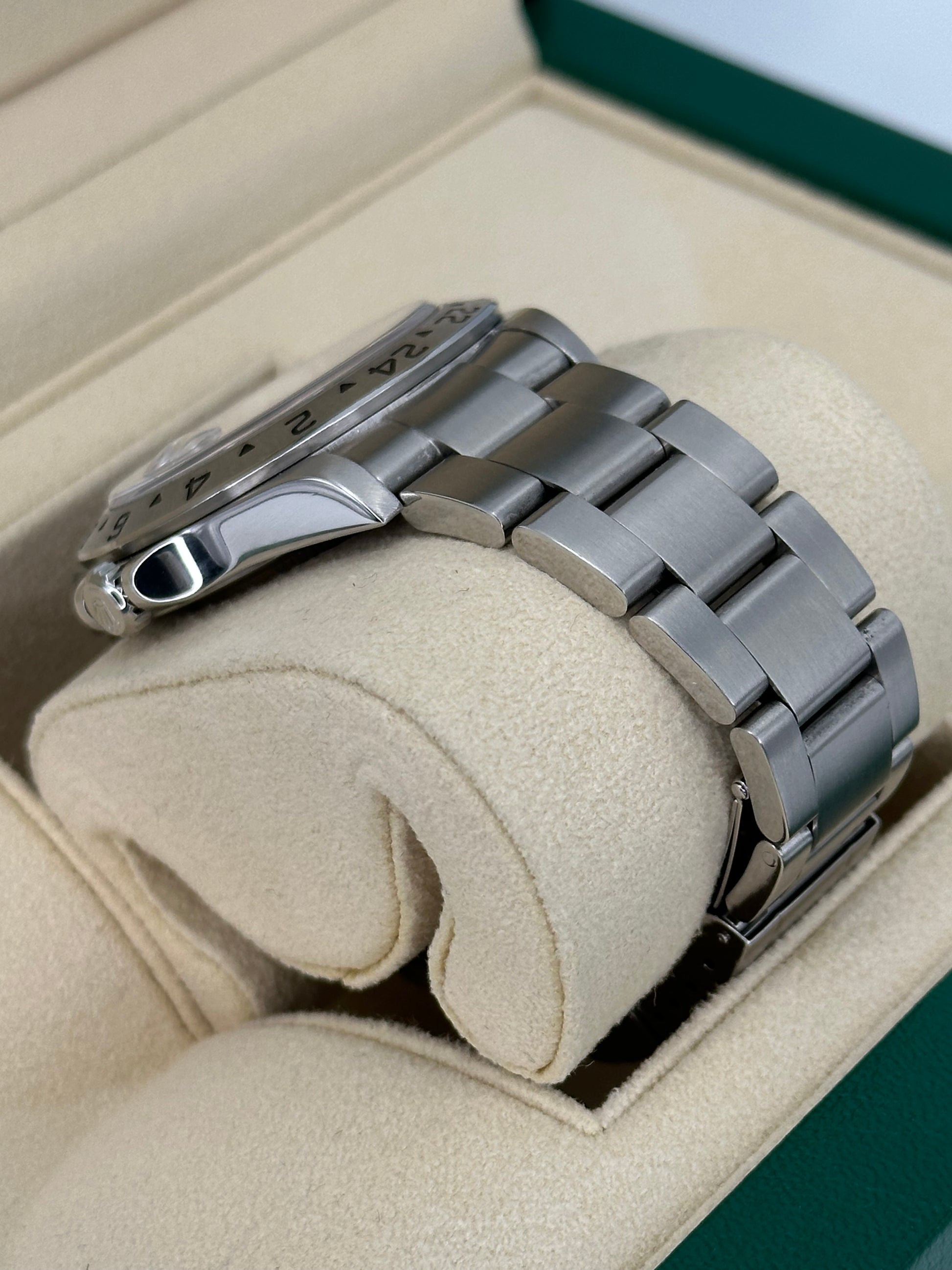 2002 Rolex Explorer II 40mm 16570 Stainless Steel Black Dial - MyWatchLLC