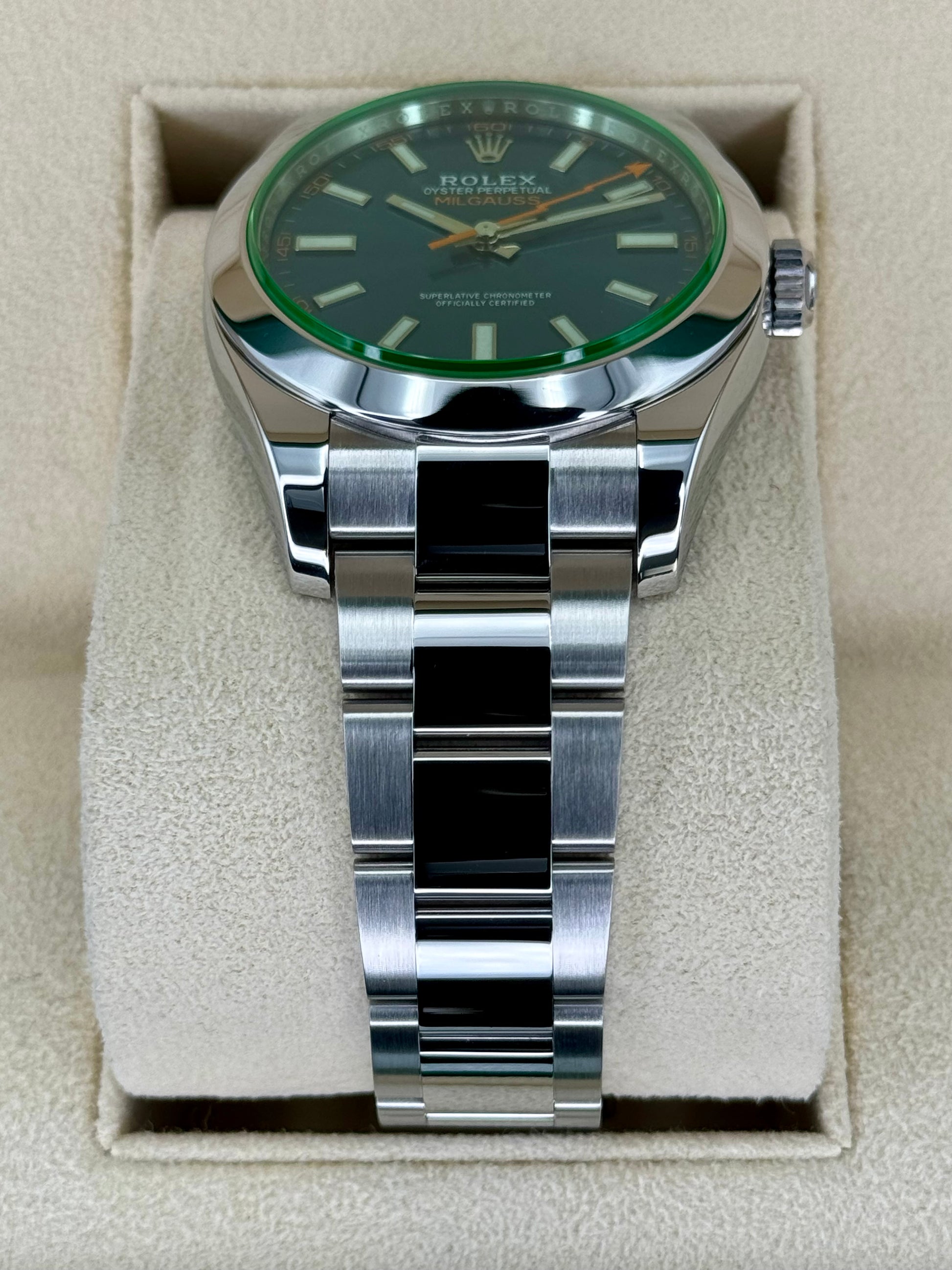 2023 Rolex Milgauss 40mm 116400GV Stainless Steel Blue Dial - MyWatchLLC
