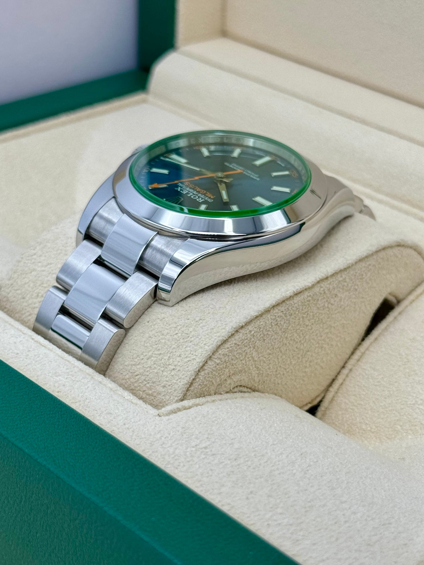 2023 Rolex Milgauss 40mm 116400GV Stainless Steel Blue Dial - MyWatchLLC