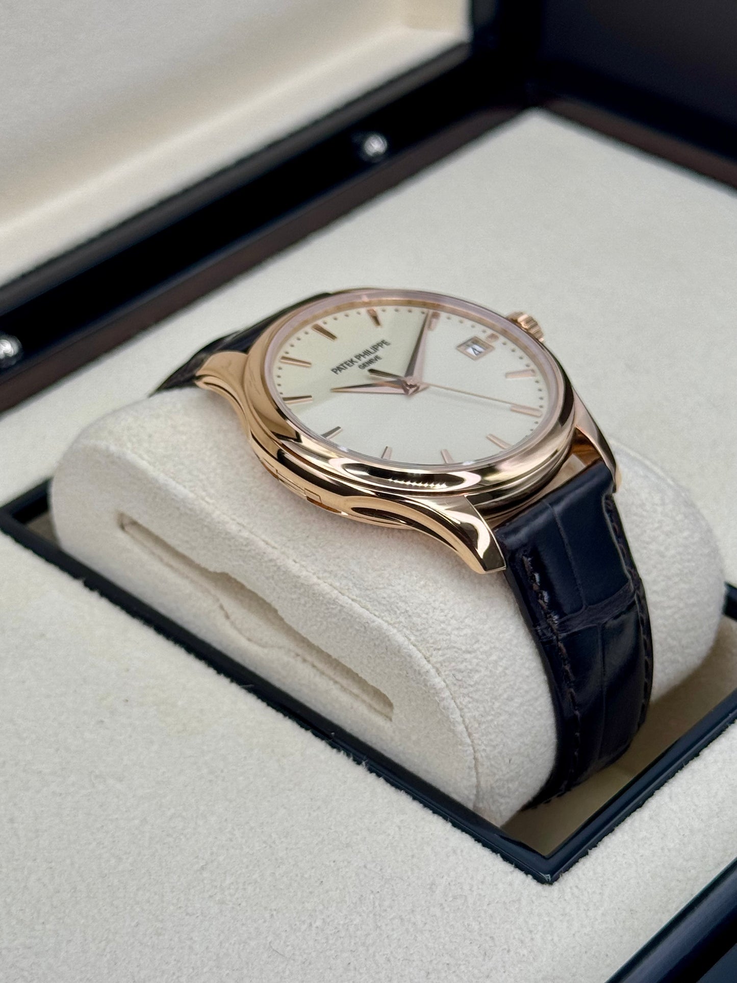 NEW 2022 Patek Philippe Calatrava 39mm 5227R Rose Gold Ivory Dial - MyWatchLLC