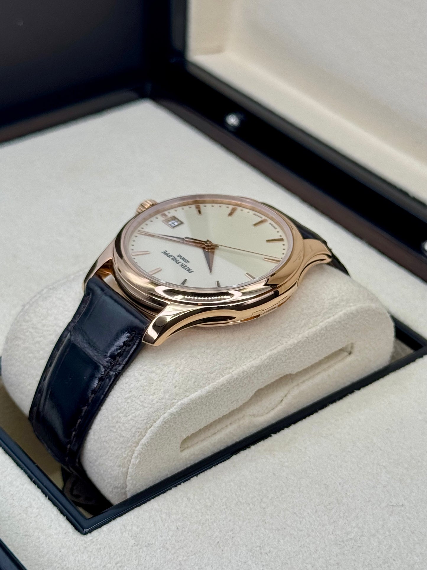 NEW 2022 Patek Philippe Calatrava 39mm 5227R Rose Gold Ivory Dial - MyWatchLLC