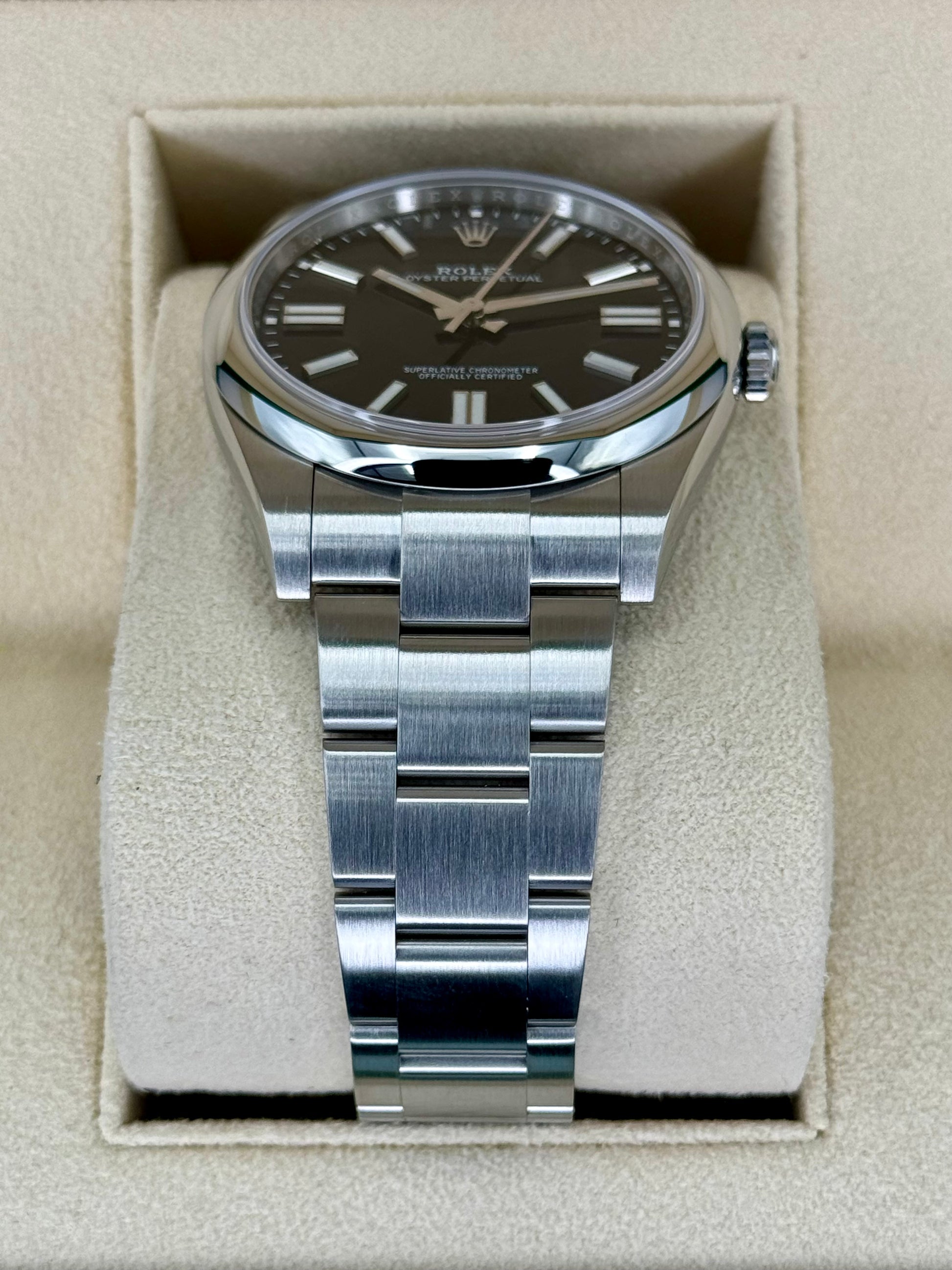 2023 Rolex Oyster Perpetual 41mm 124300 Stainless Steel Black Dial - MyWatchLLC