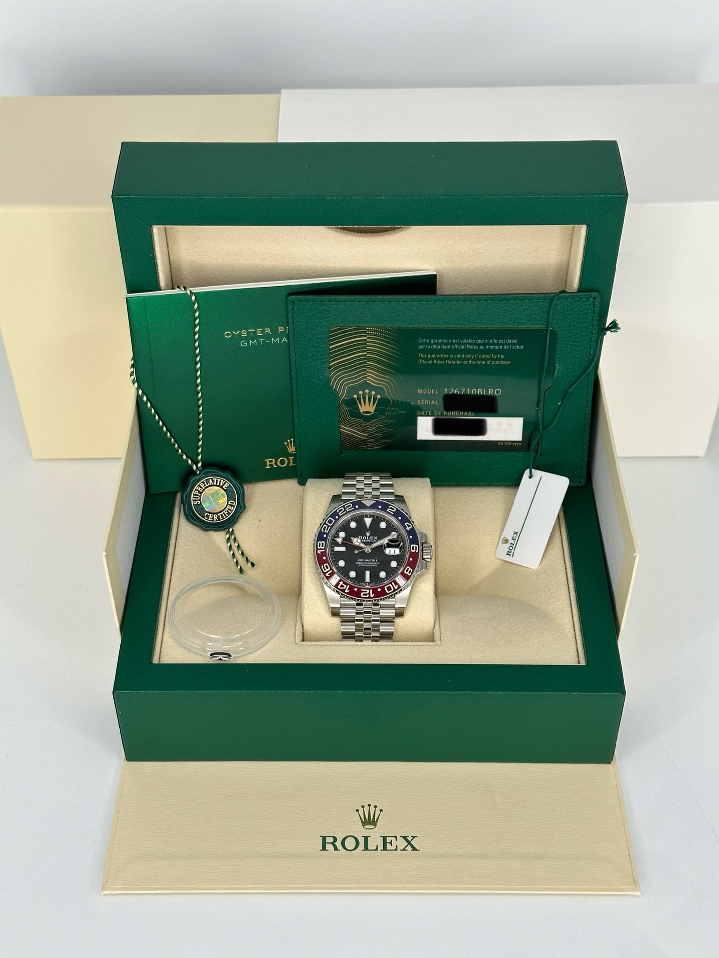 NEW 2023 Rolex GMT-Master II "Pepsi" 40mm 126710BLRO Jubilee Black Dial - MyWatchLLC