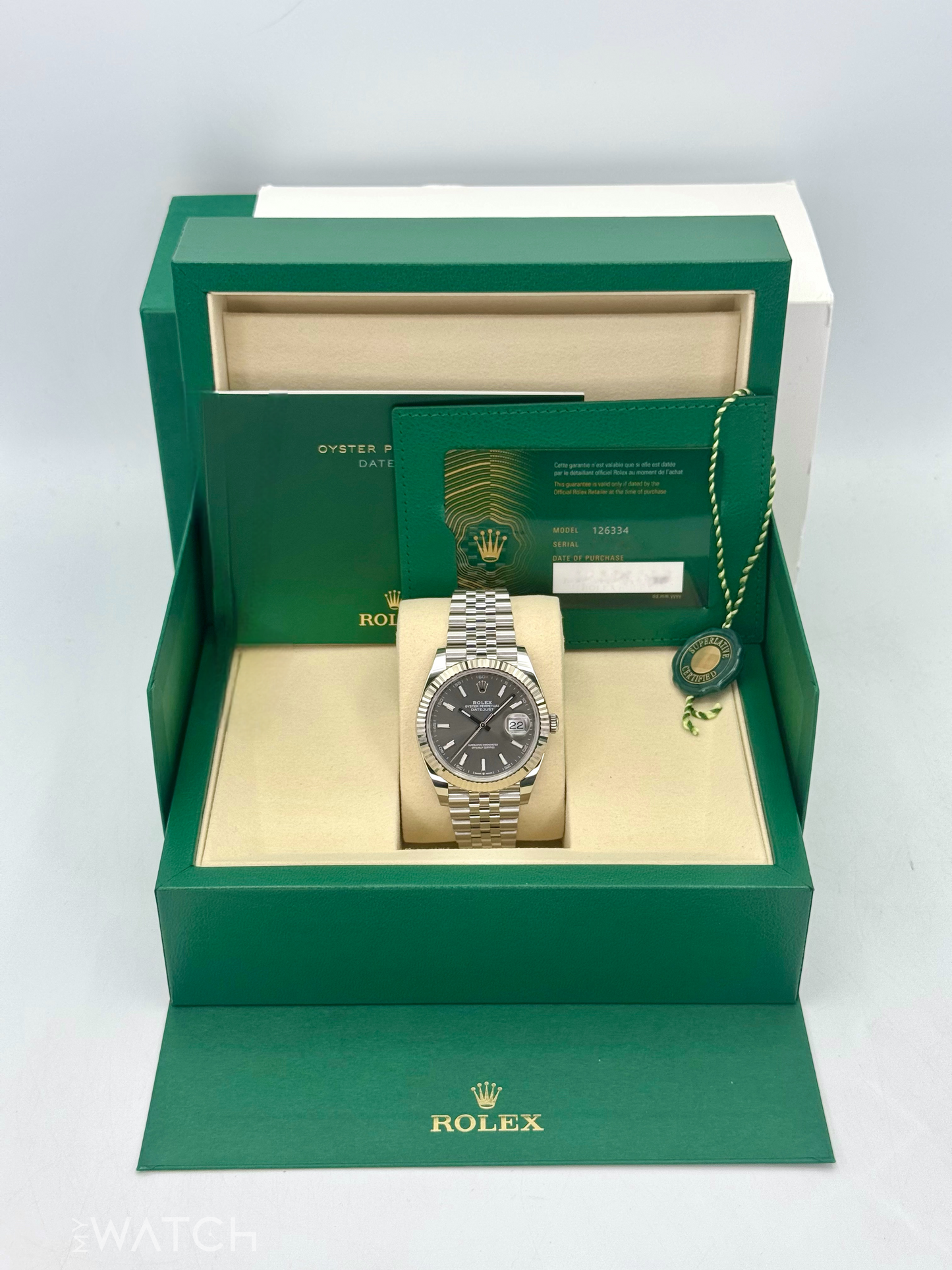 NEW 2025 Rolex Datejust 41mm 126334 Stainless Steel Jubilee Rhodium Dial