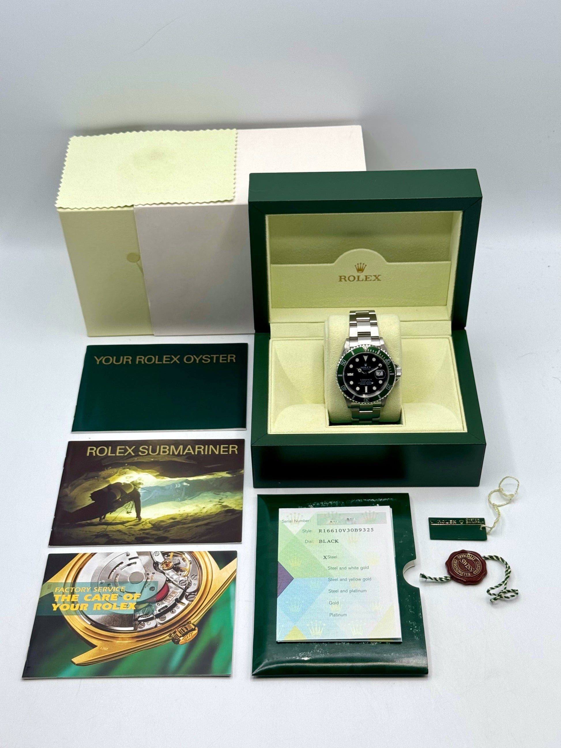 2007 Rolex Submariner "Kermit" 40mm 16610LV Stainless Steel Black Dial - MyWatchLLC
