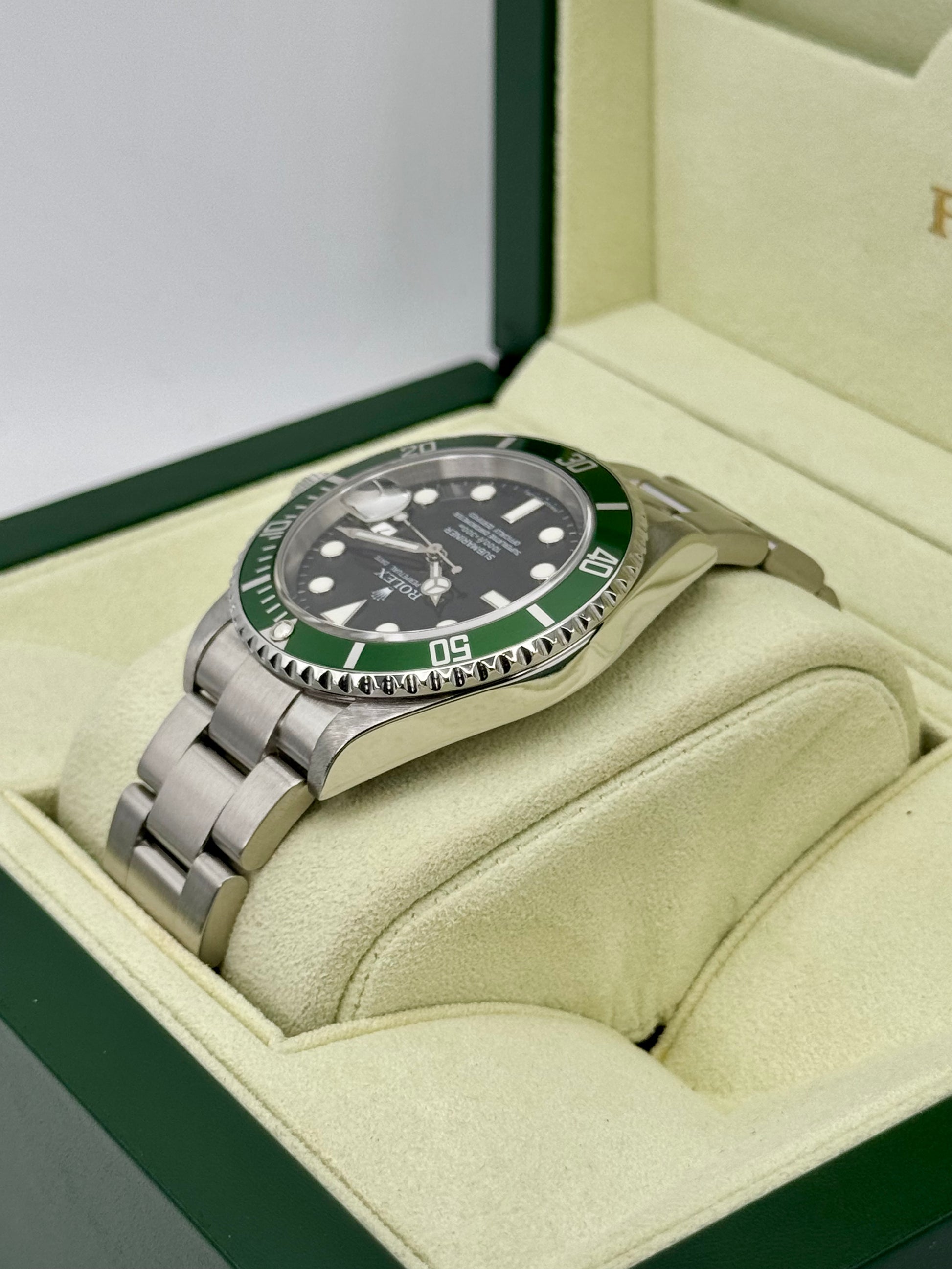 2007 Rolex Submariner "Kermit" 40mm 16610LV Stainless Steel Black Dial - MyWatchLLC