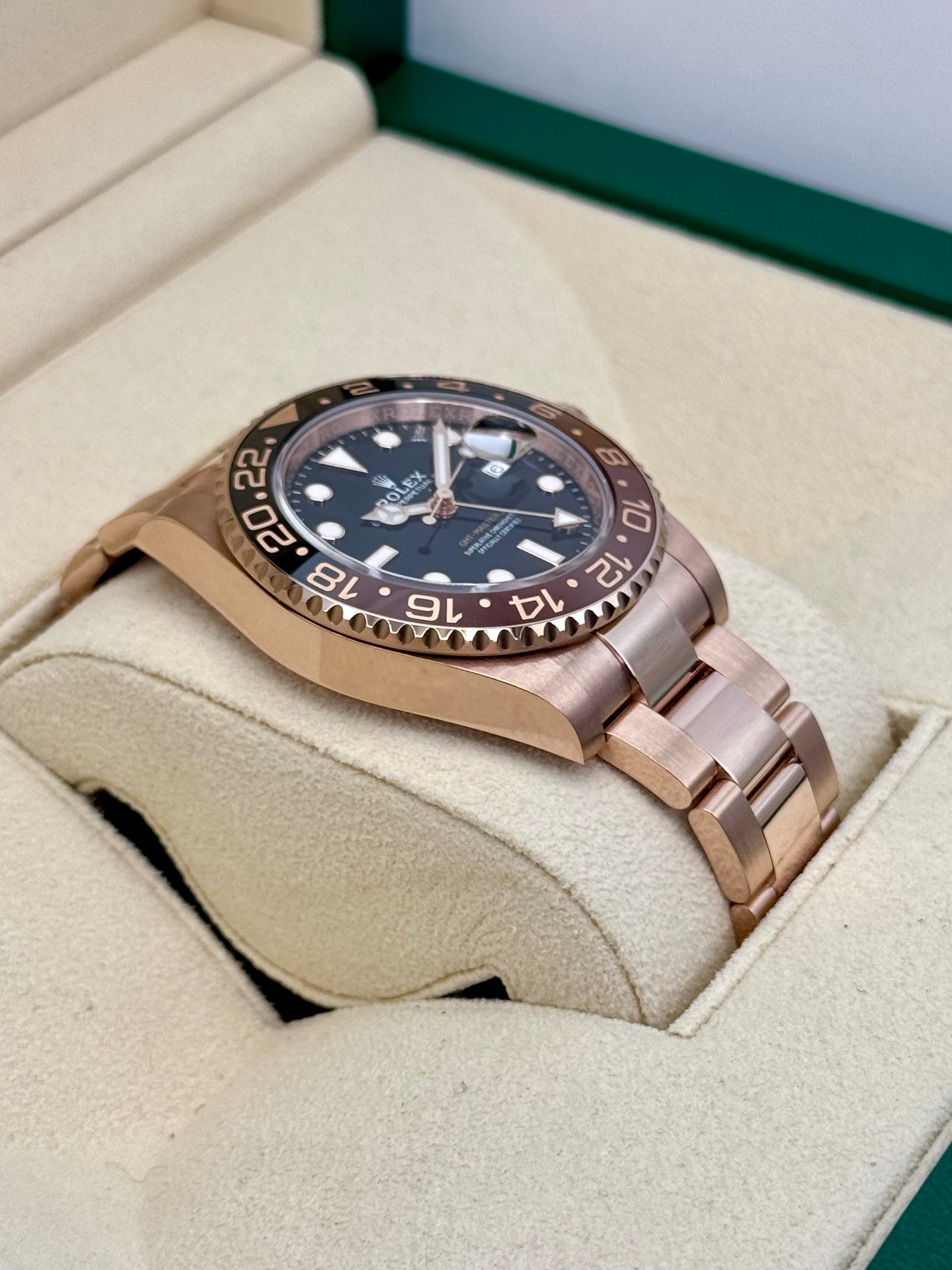 2024 Rolex GMT-Master II "Rootbeer" 40mm 126715CHNR Rose Gold - MyWatchLLC