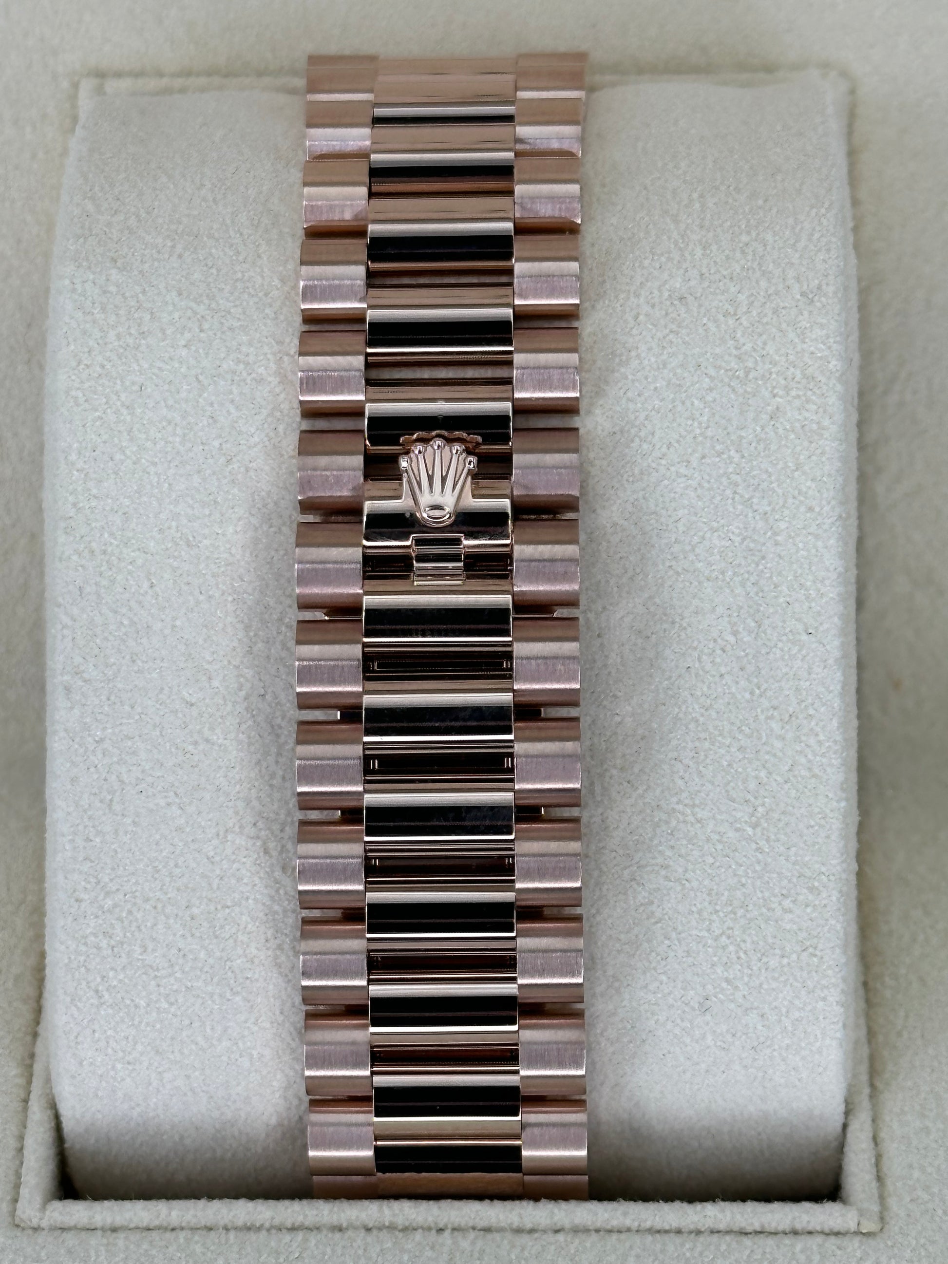 2022 Rolex Day-Date 40mm 228235 Presidential Rose Gold Olive Dial - MyWatchLLC