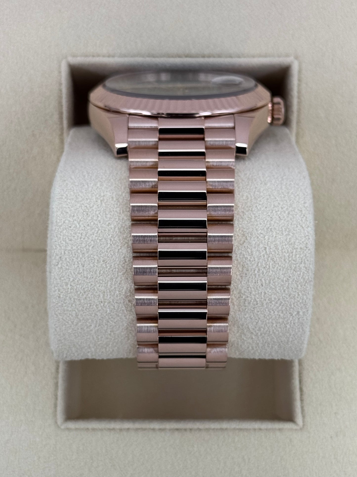 2017 Rolex Day-Date 40mm 228235 Presidential Rose Gold Olive Dial