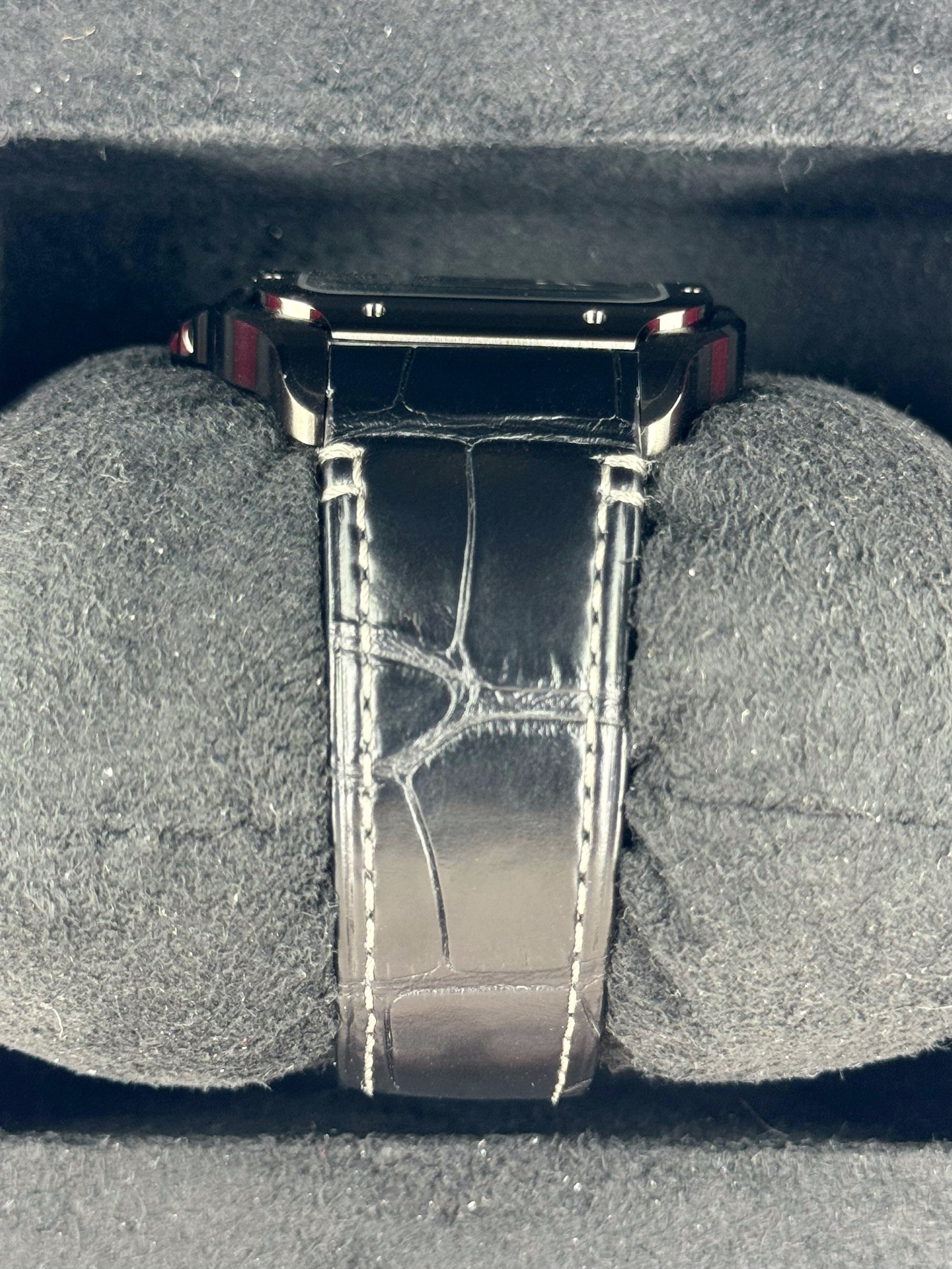 2024 Cartier Santos De Cartier 39.8mm WSSA0039 Black Steel Black Dial - MyWatchLLC