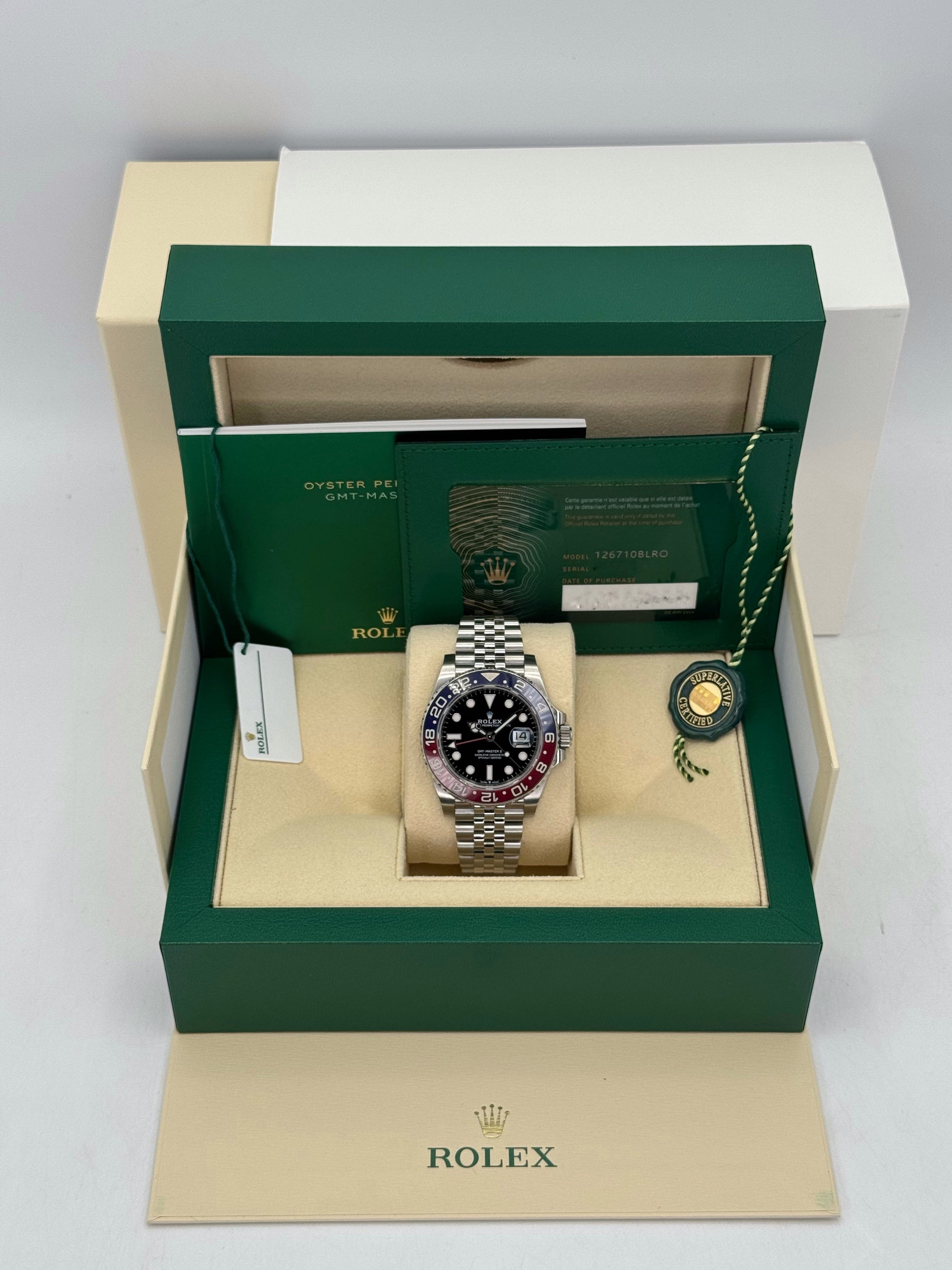 2023 Rolex GMT-Master II "Pepsi" 40mm 126710BLRO Jubilee - MyWatchLLC