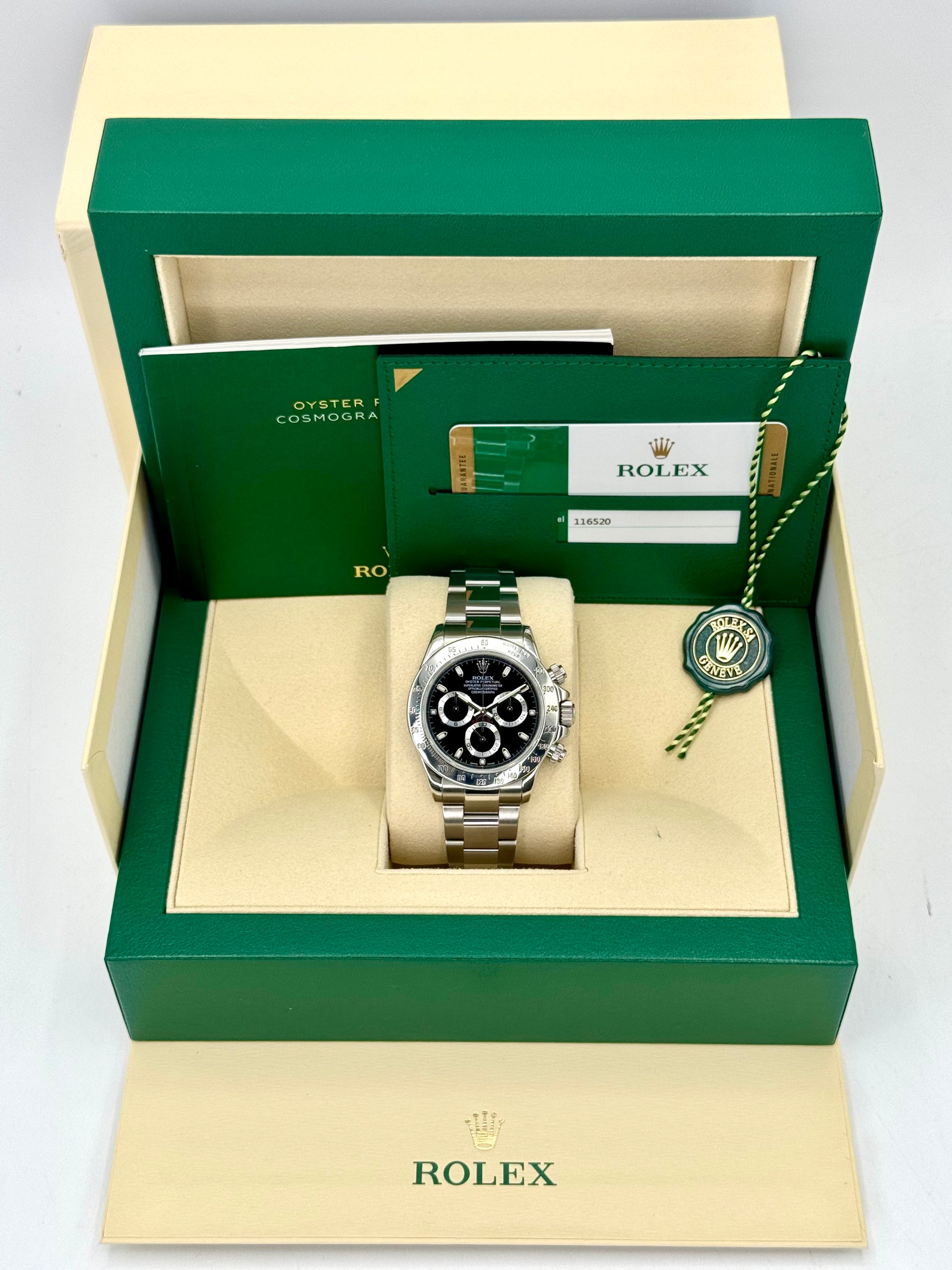 2015 Rolex Daytona 40mm 116520 Stainless Steel Black Dial - MyWatchLLC