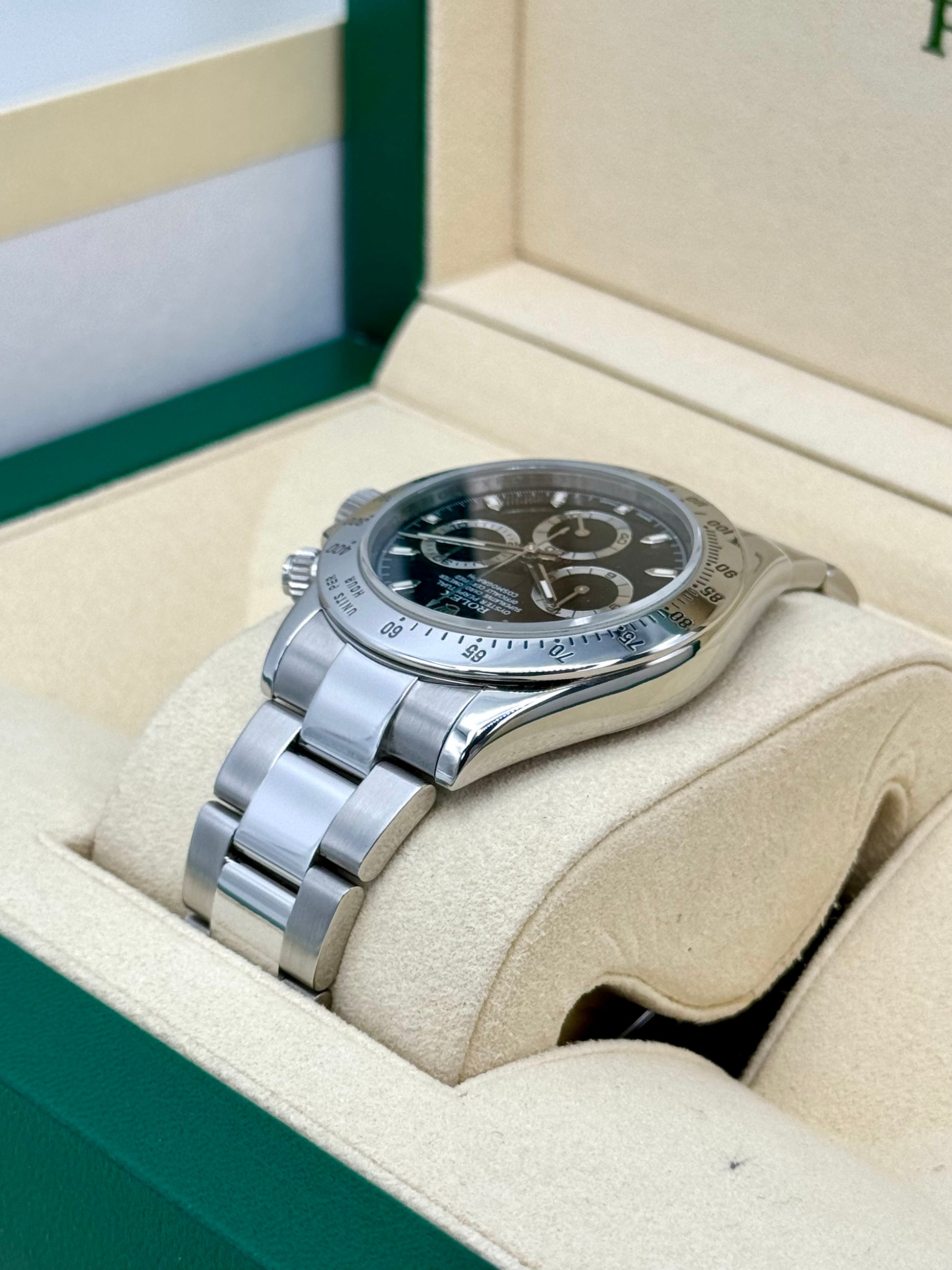 2015 Rolex Daytona 40mm 116520 Stainless Steel Black Dial - MyWatchLLC