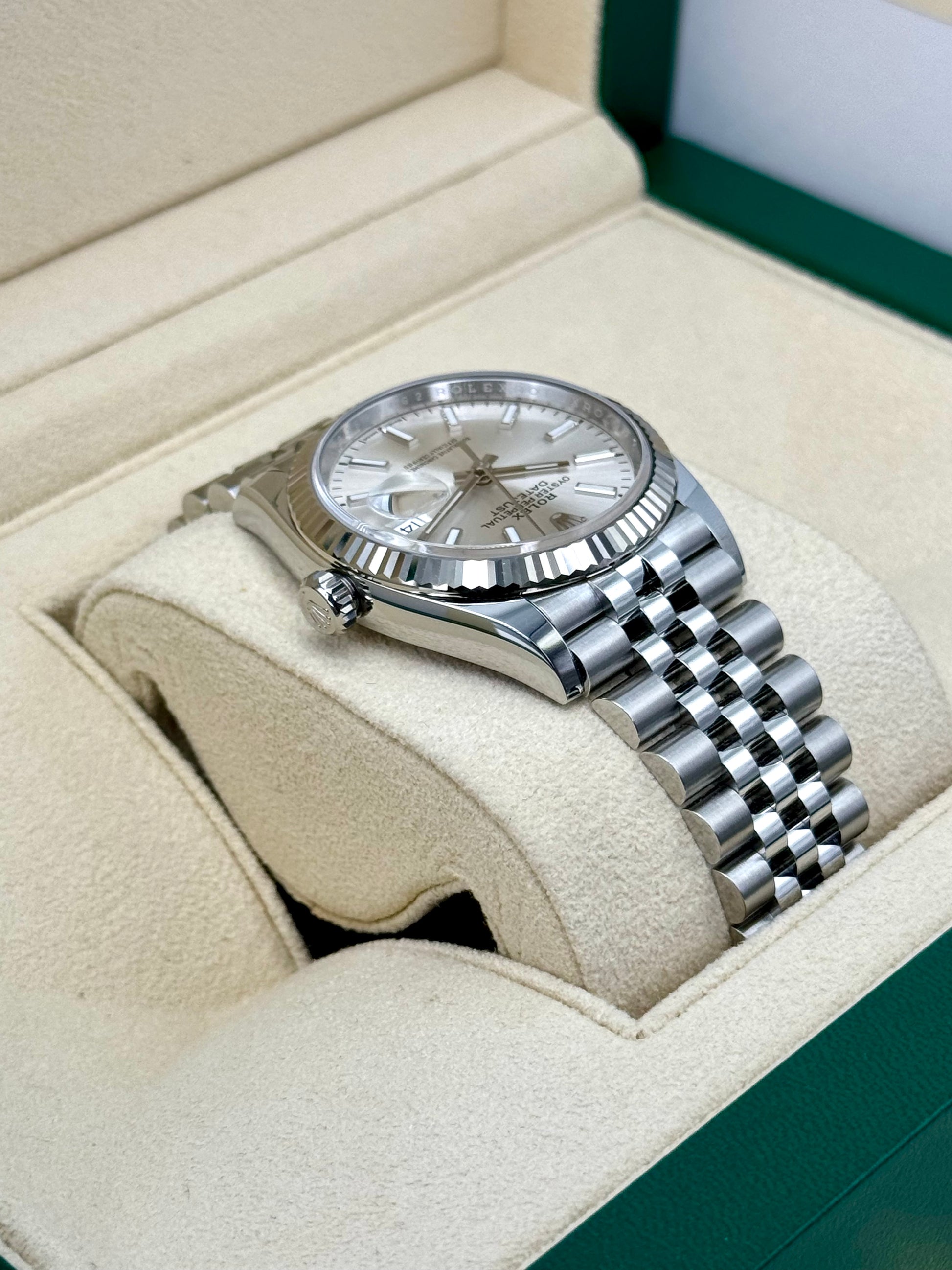 NEW 2024 Rolex Datejust 36mm 126234 Stainless Steel Jubilee Silver Dial - MyWatchLLC