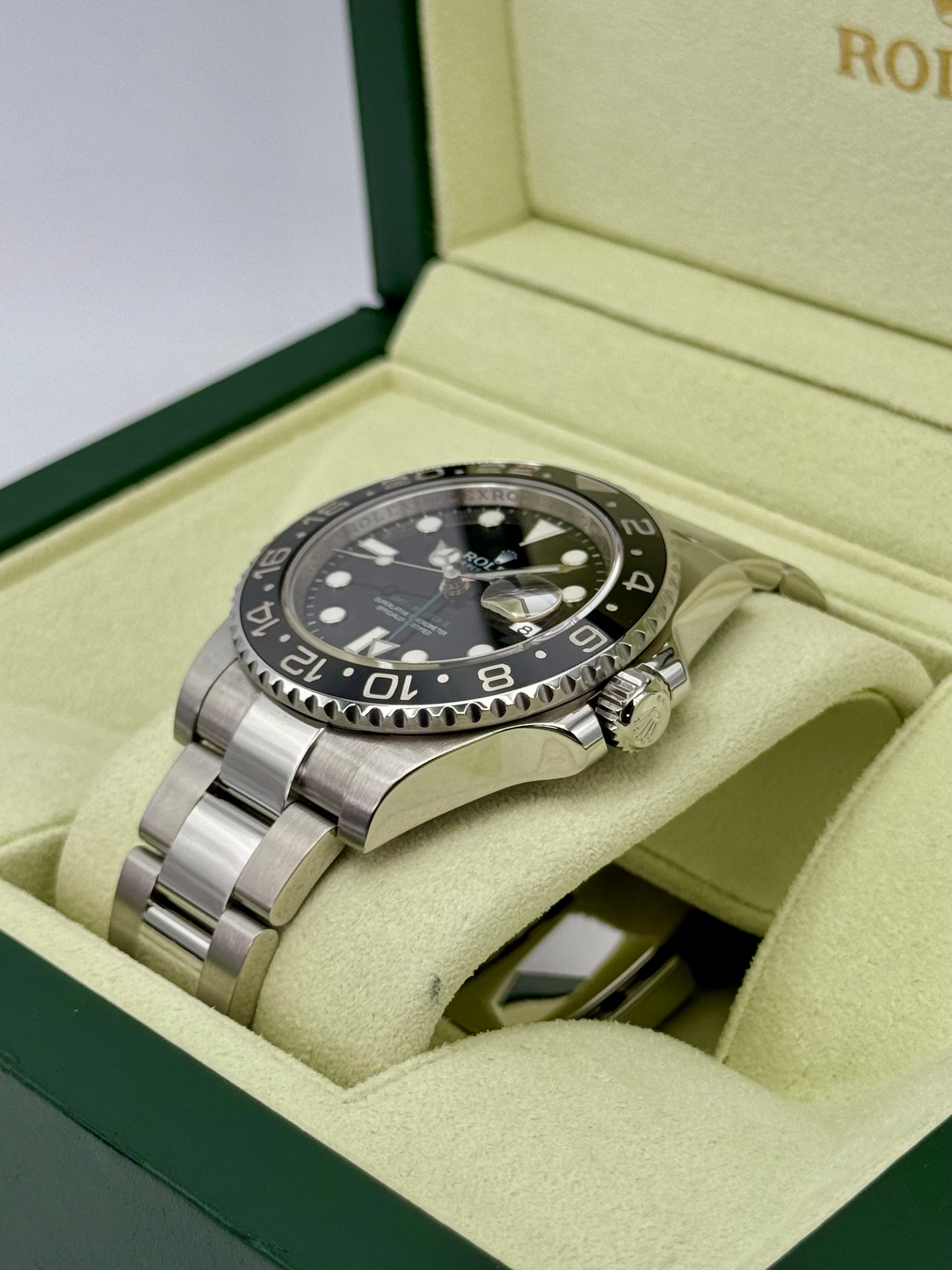 2012 Rolex GMT-Master II 40mm 116710LN Stainless Steel Black Dial - MyWatchLLC
