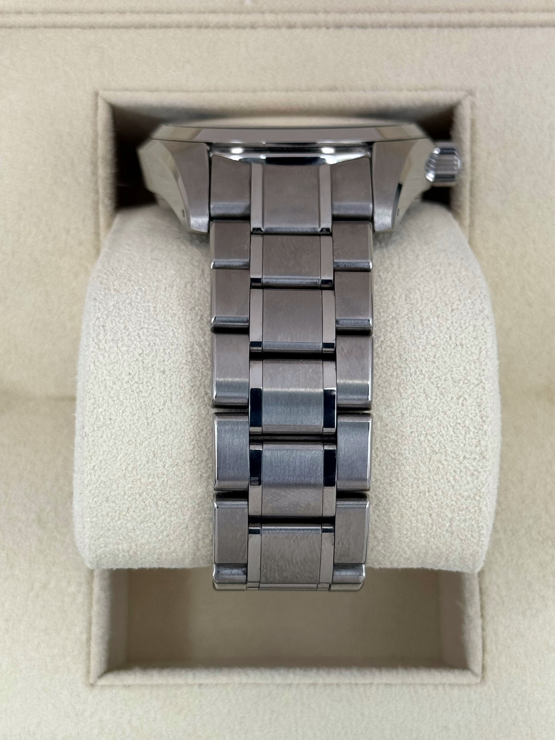 2017 Grand Seiko Spring Drive 40mm SBGA059 Titanium White Dial - MyWatchLLC