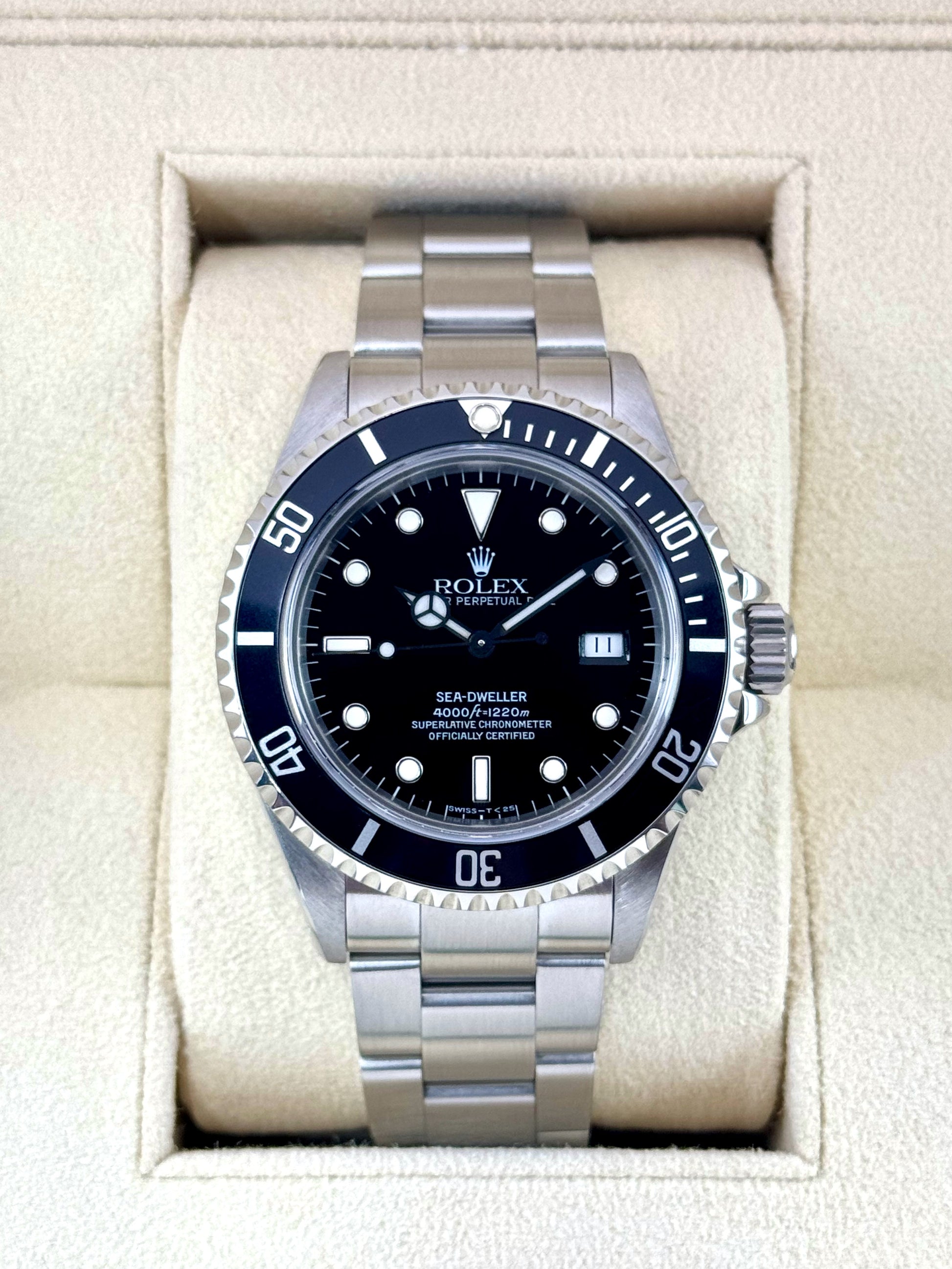 1995 Rolex Sea-Dweller 40mm 16600 Stainless Steel Black Dial - MyWatchLLC