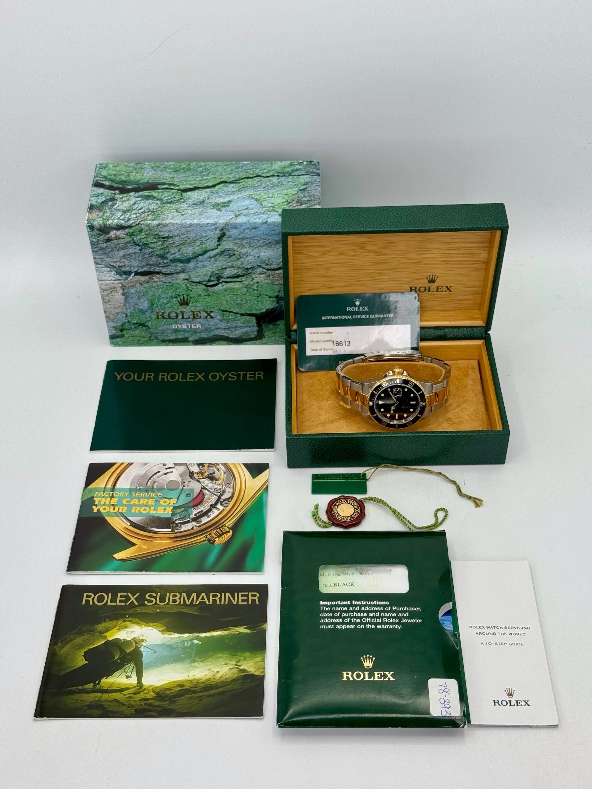 2005 Rolex Submariner 40mm 16613LN Two-Tone Black Dial - MyWatchLLC