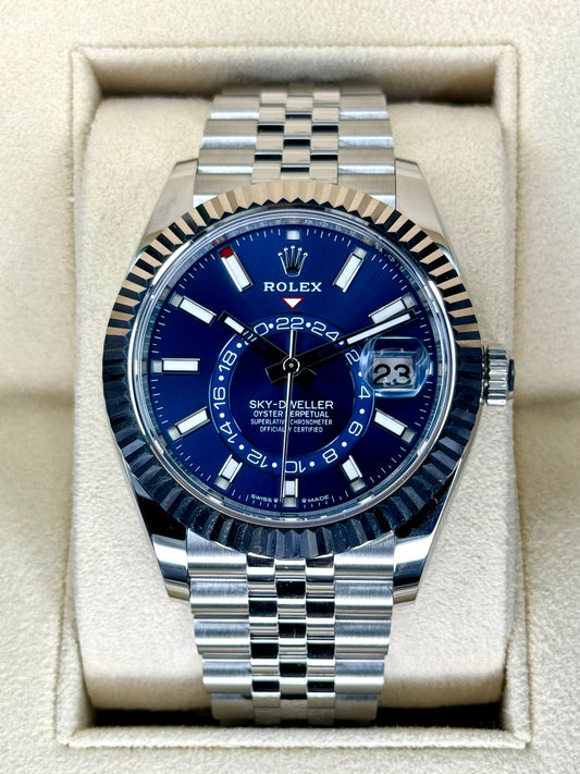 NEW 2023 Rolex Sky-Dweller 42mm 336934 Jubilee Blue Dial - MyWatchLLC