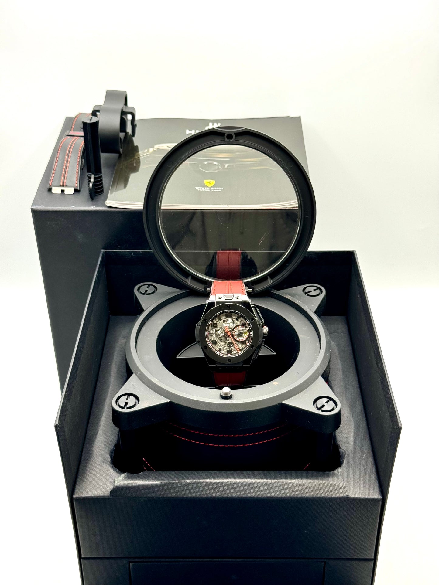 Big Bang Ferrari 45mm 401.QX.0123.VR Carbon Skeletonized Dial - MyWatchLLC