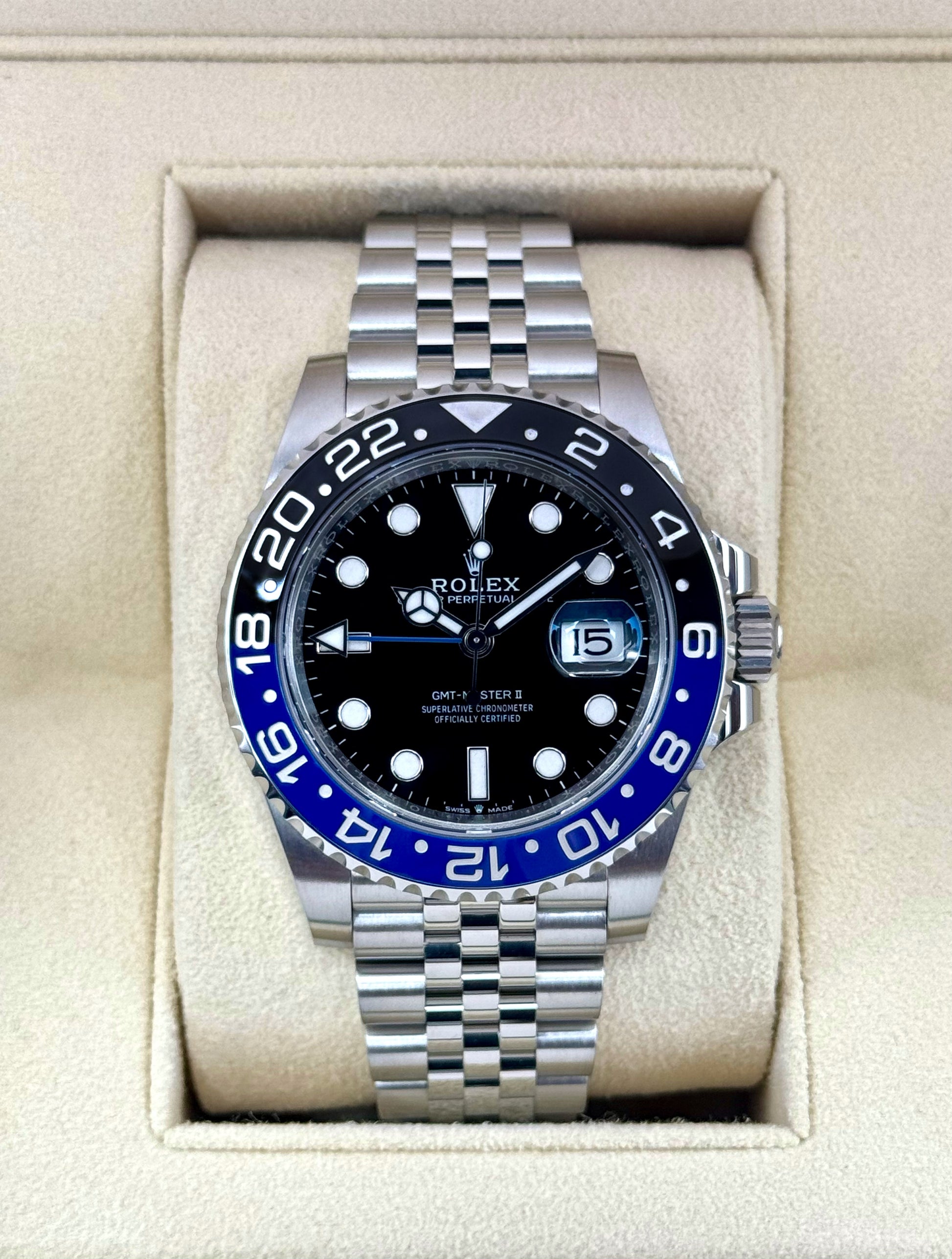 2024 Rolex GMT-Master II "Batgirl" 40mm 126710BLNR Jubilee - MyWatchLLC