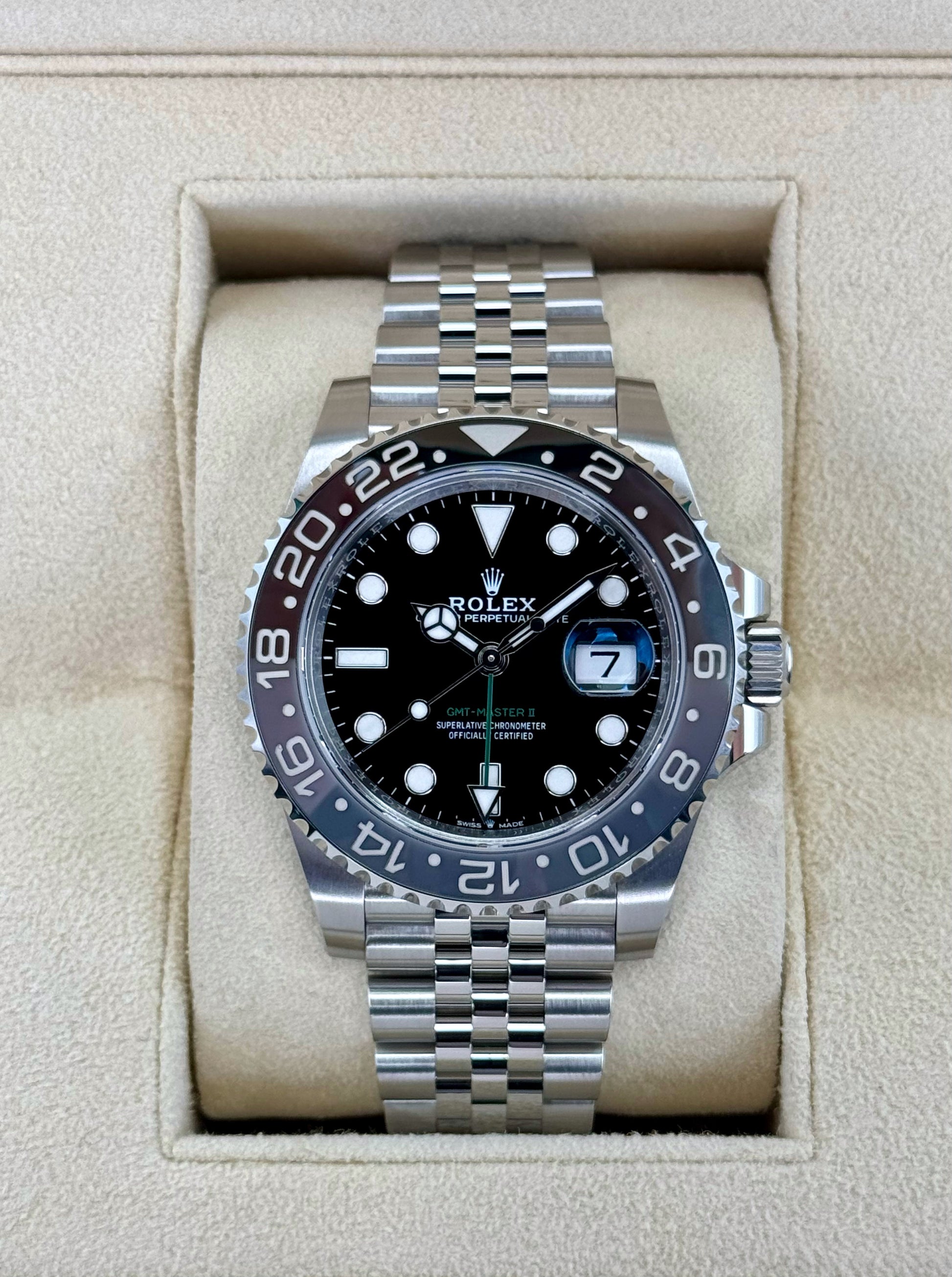 2024 Rolex GMT-Master II "Bruce Wayne" 40mm 126710GRNR Jubilee - MyWatchLLC