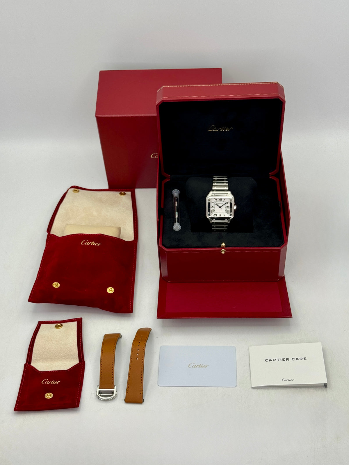 2026 Cartier Santos De Cartier 35mm WSSA0029 Stainless Steel White Dial