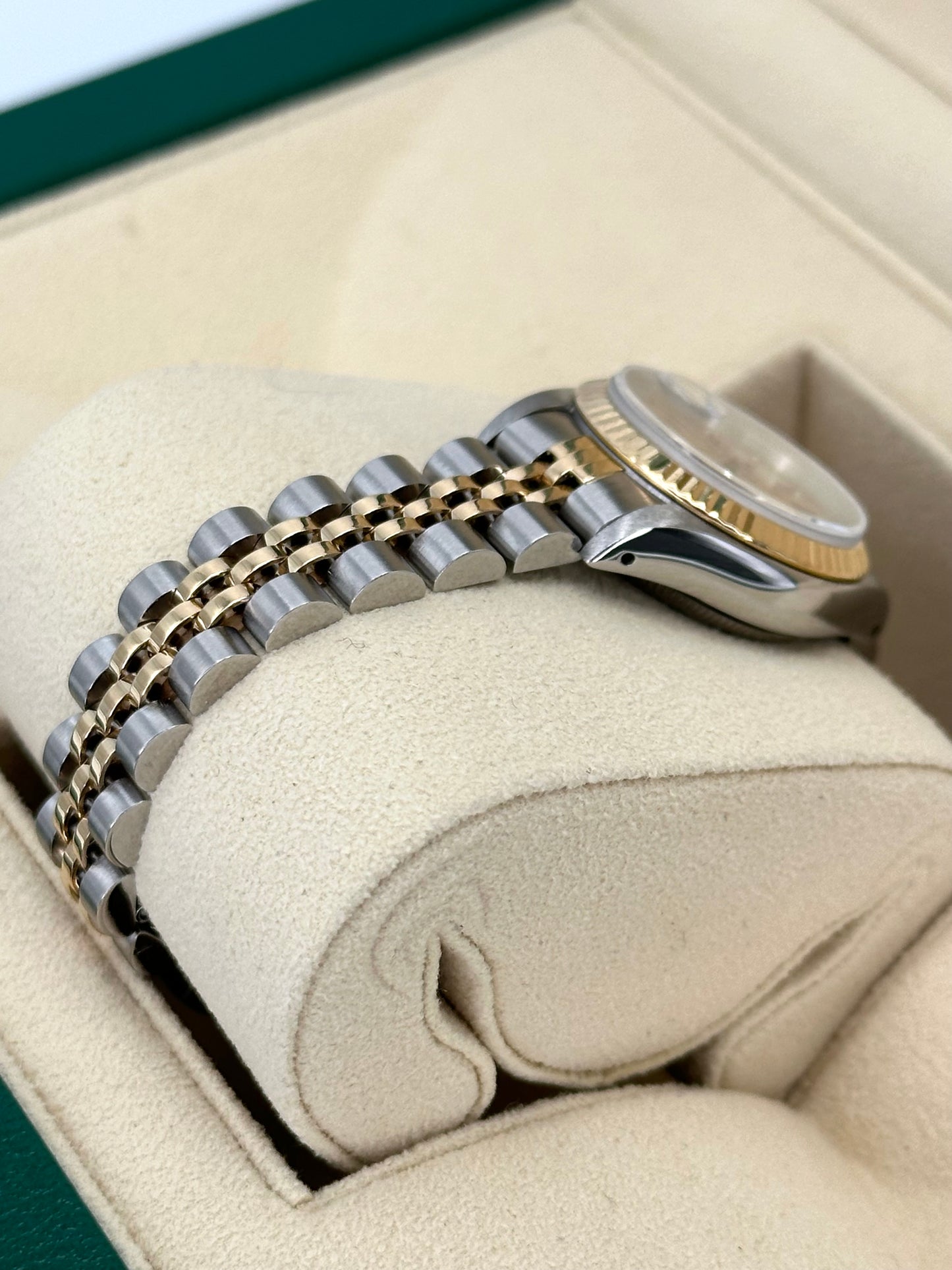 1990 Rolex Lady Datejust 28mm 69173 Two-Tone Jubilee Champagne Dial - MyWatchLLC