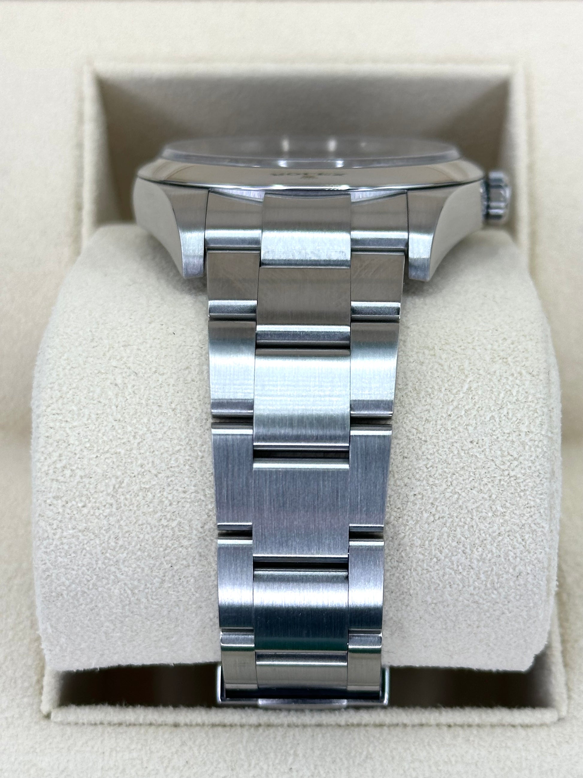 Rolex Oyster Perpetual 39mm 114300 Blue Stick Dial - MyWatchLLC