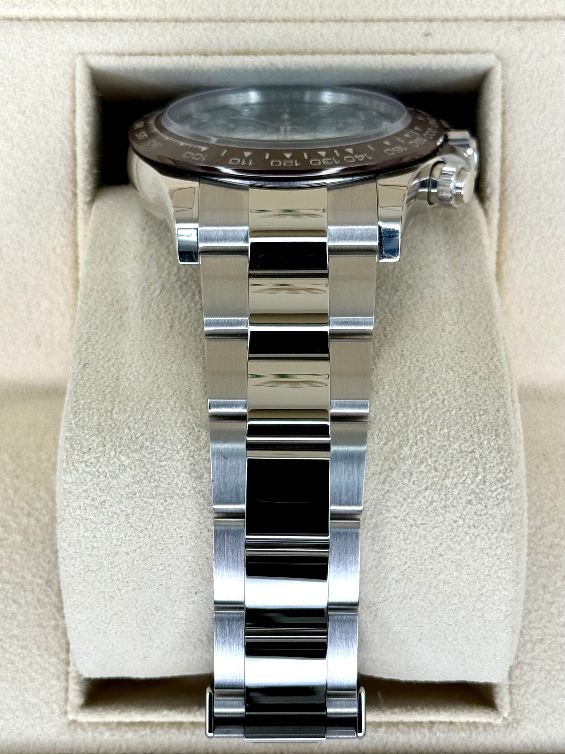 NEW Rolex Daytona 40mm 116506 Platinum Ice Blue Diamond Baguette Dial - MyWatchLLC