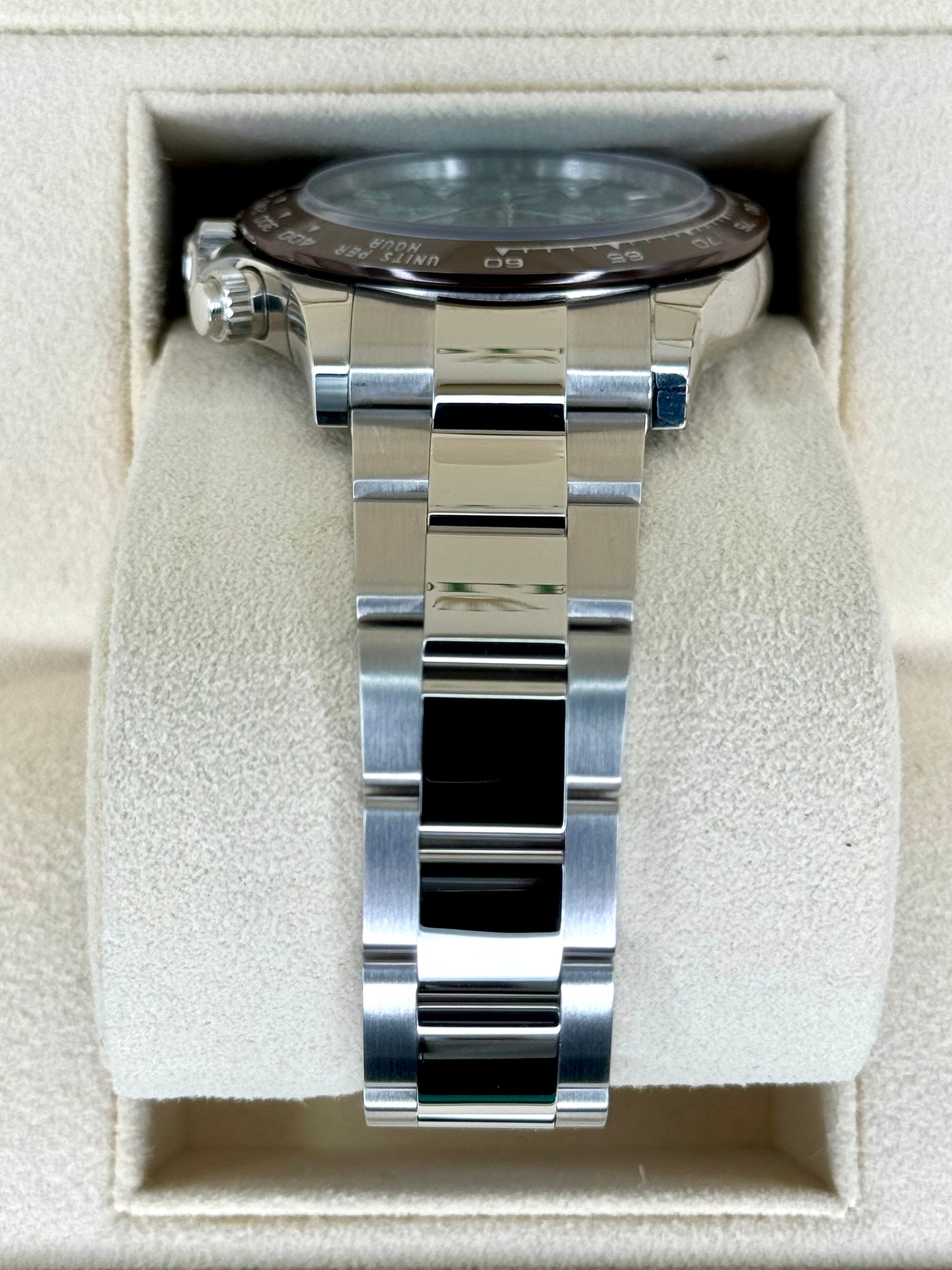 NEW Rolex Daytona 40mm 116506 Platinum Ice Blue Diamond Baguette Dial - MyWatchLLC