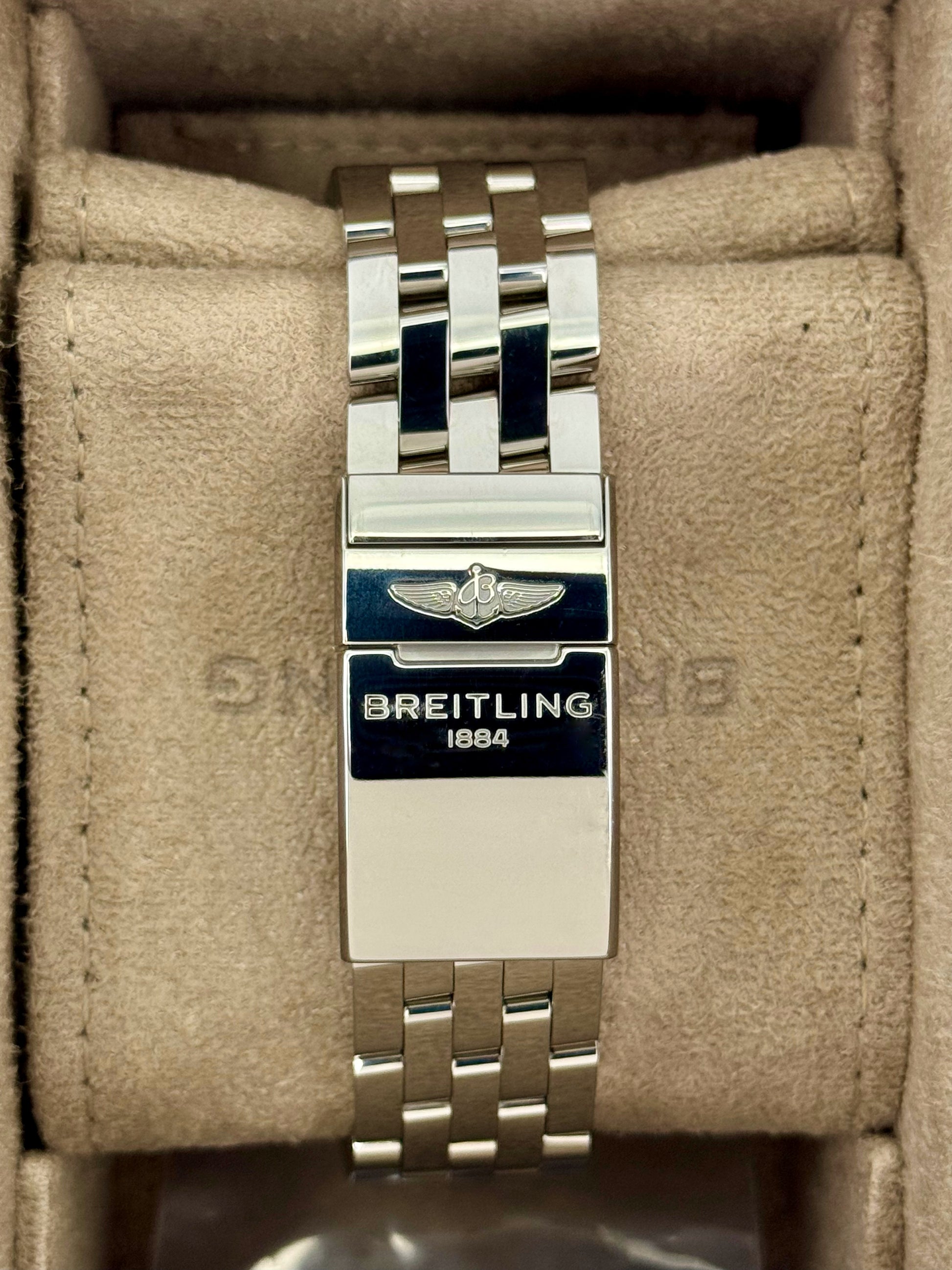 2022 Breitling Chronomat B01 44mm AB0115 Stainless Steel Blue Dial - MyWatchLLC