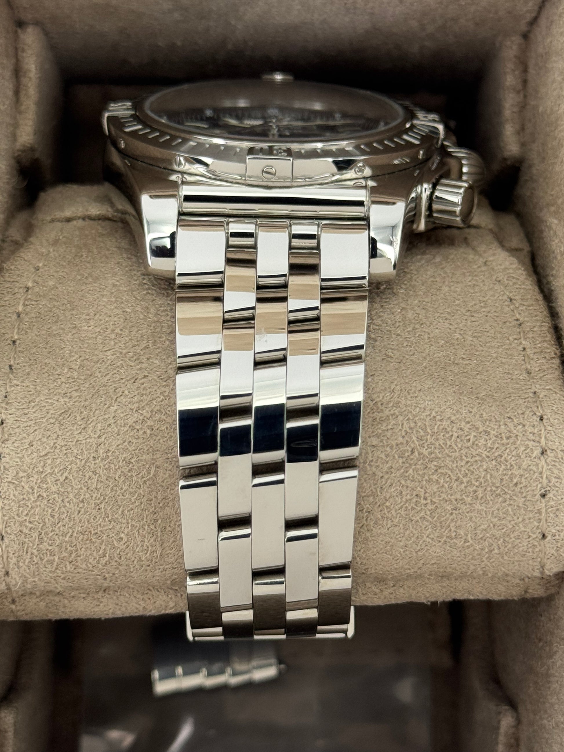 2022 Breitling Chronomat B01 44mm AB0115 Stainless Steel Blue Dial - MyWatchLLC