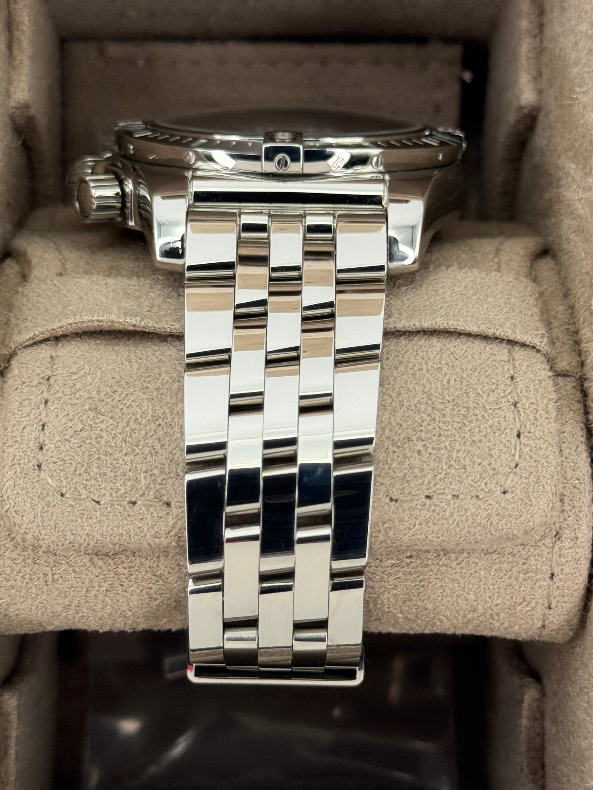 2022 Breitling Chronomat B01 44mm AB0115 Stainless Steel Blue Dial - MyWatchLLC