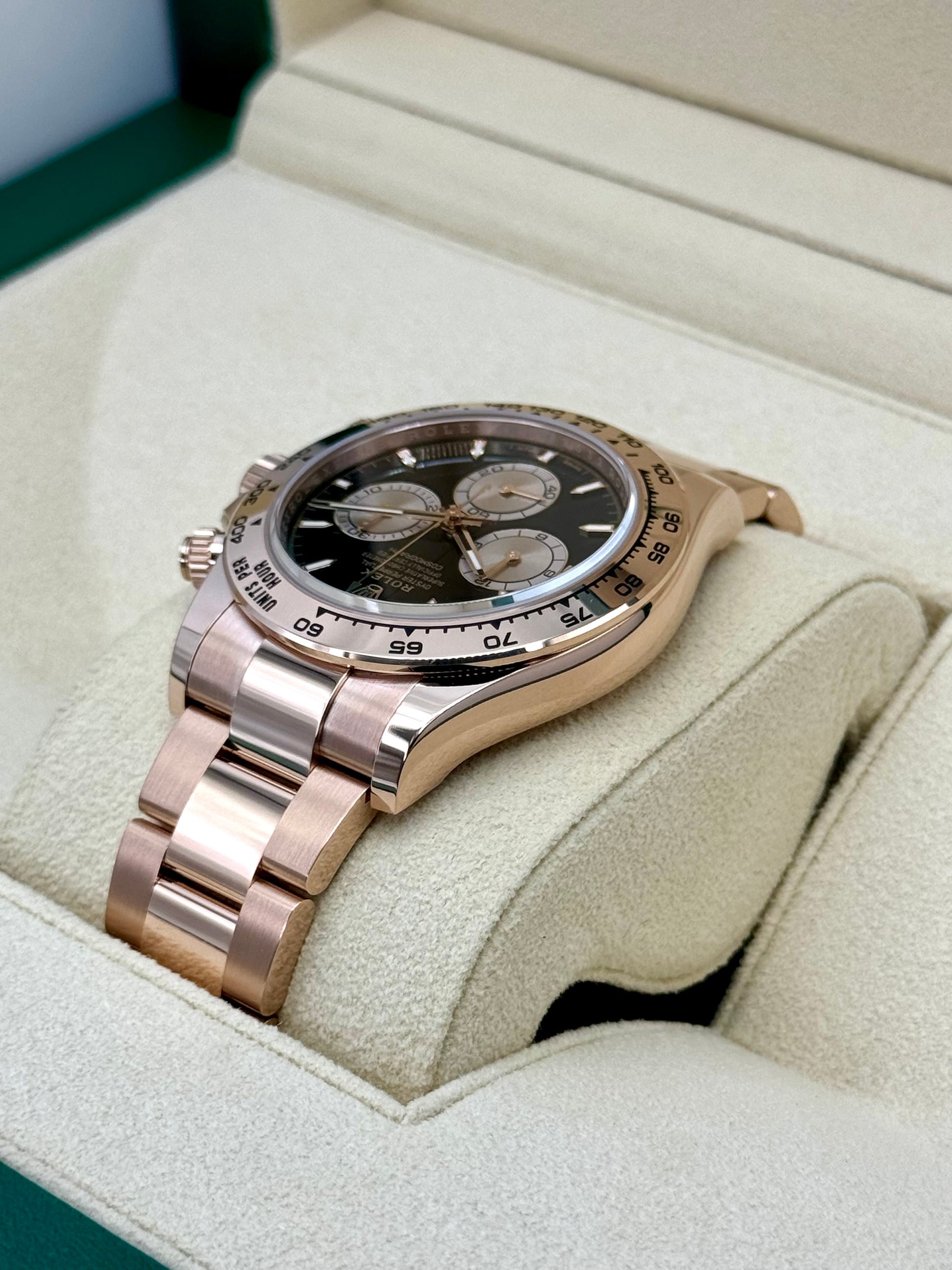 NEW 2024 Rolex Daytona 40mm 126505 Rose Gold Black Dial - MyWatchLLC