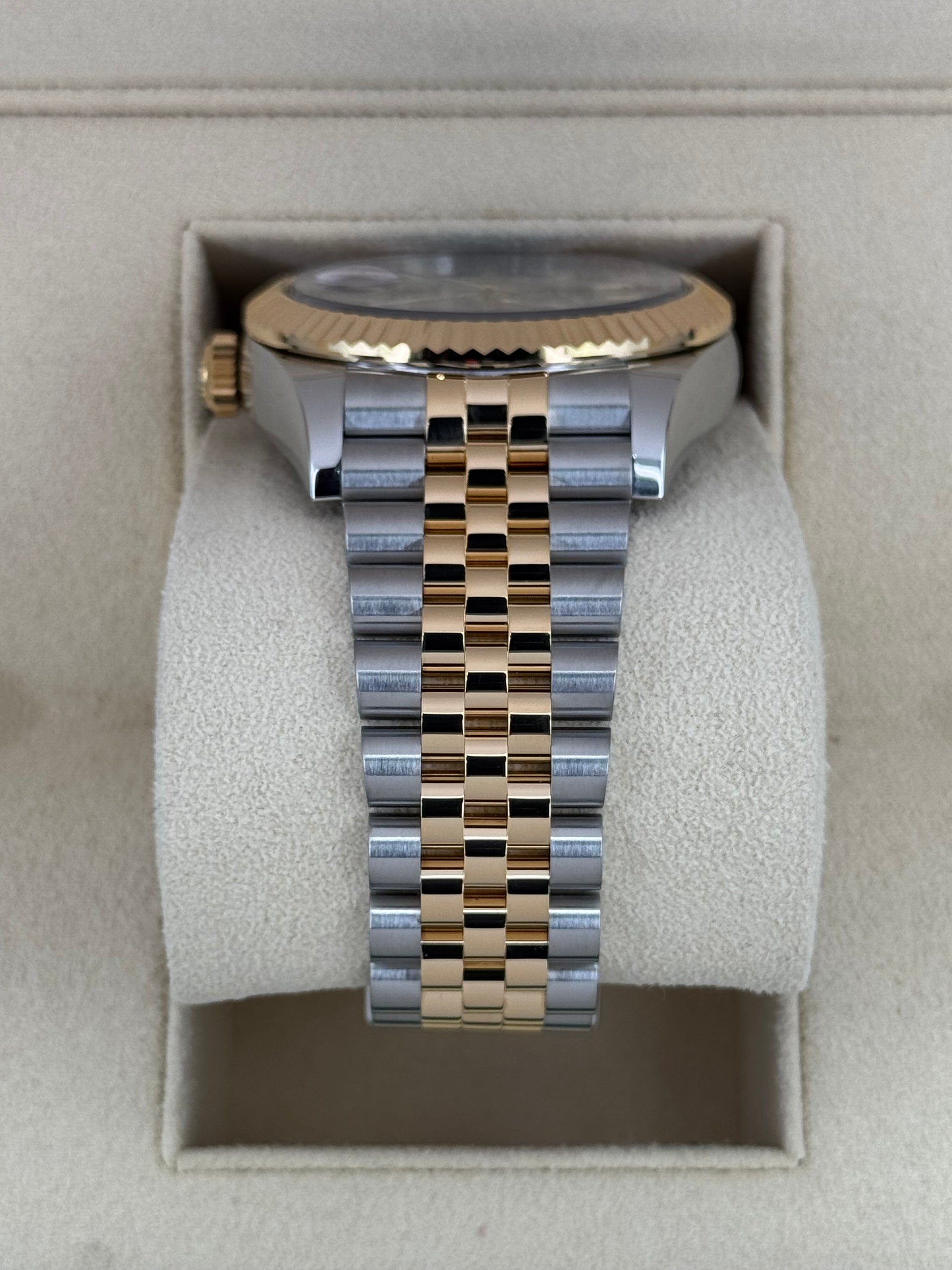 2022 Rolex Sky-Dweller 42mm 326933 Two-Tone Jubilee Black Dial - MyWatchLLC