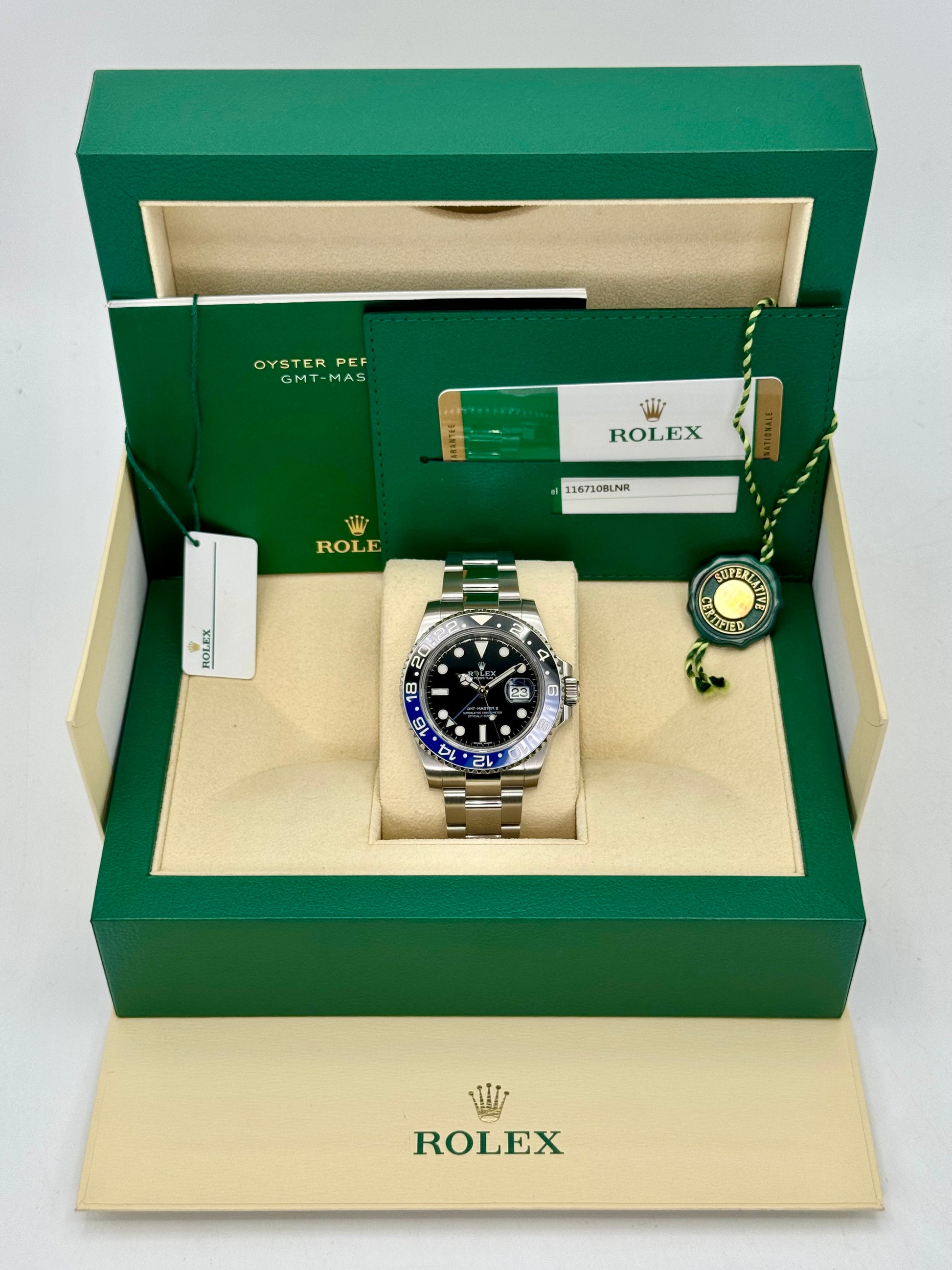 2016 Rolex GMT-Master II "Batman" 40mm 116710BLNR Oyster - MyWatchLLC