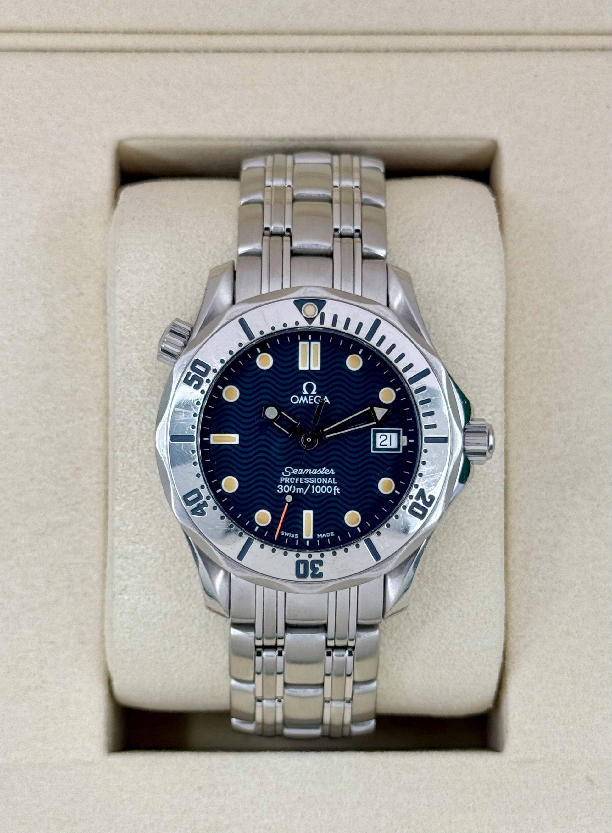 Omega Seamaster Professional 300m 36mm 2562.80 Stainless Steel Blue Dial - MyWatchLLC