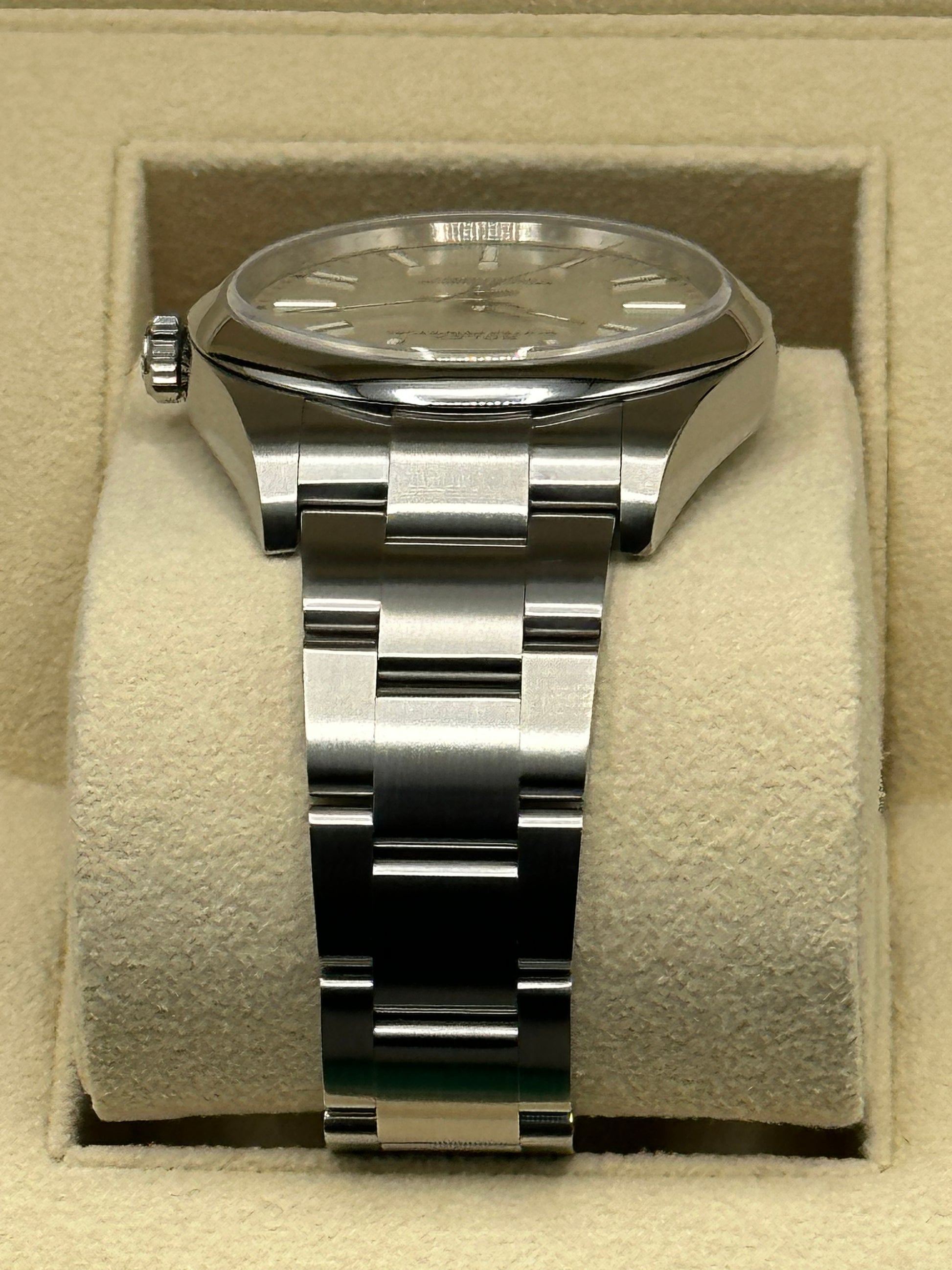 2019 Rolex Oyster Perpetual 39mm Stainless Steel White Index Dial - MyWatchLLC